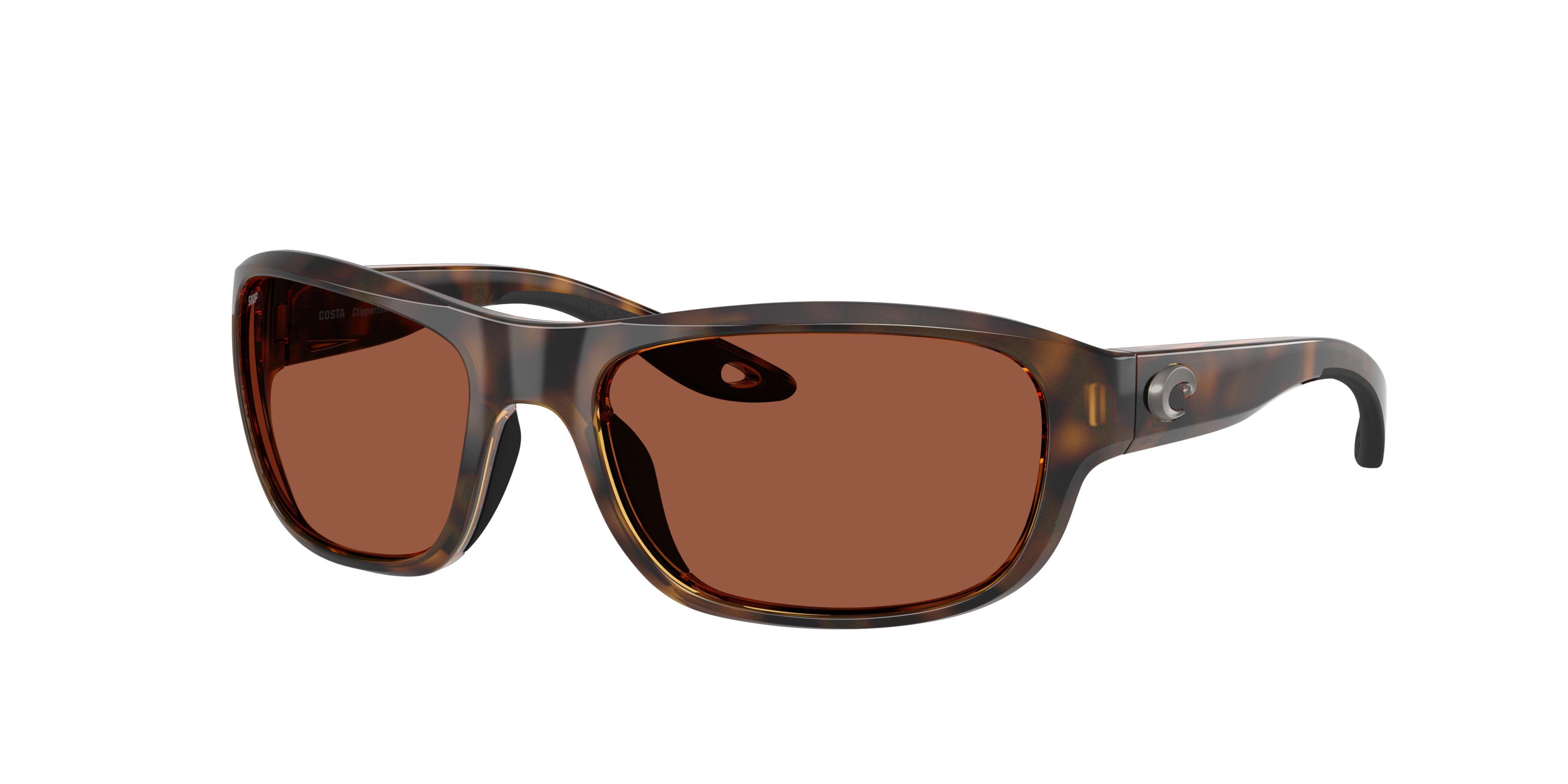 Costa Del Mar Clipperton Copper 580P Polarized Sunglasses - Tortoise - BROWN/COPPER Thumbnail View 1