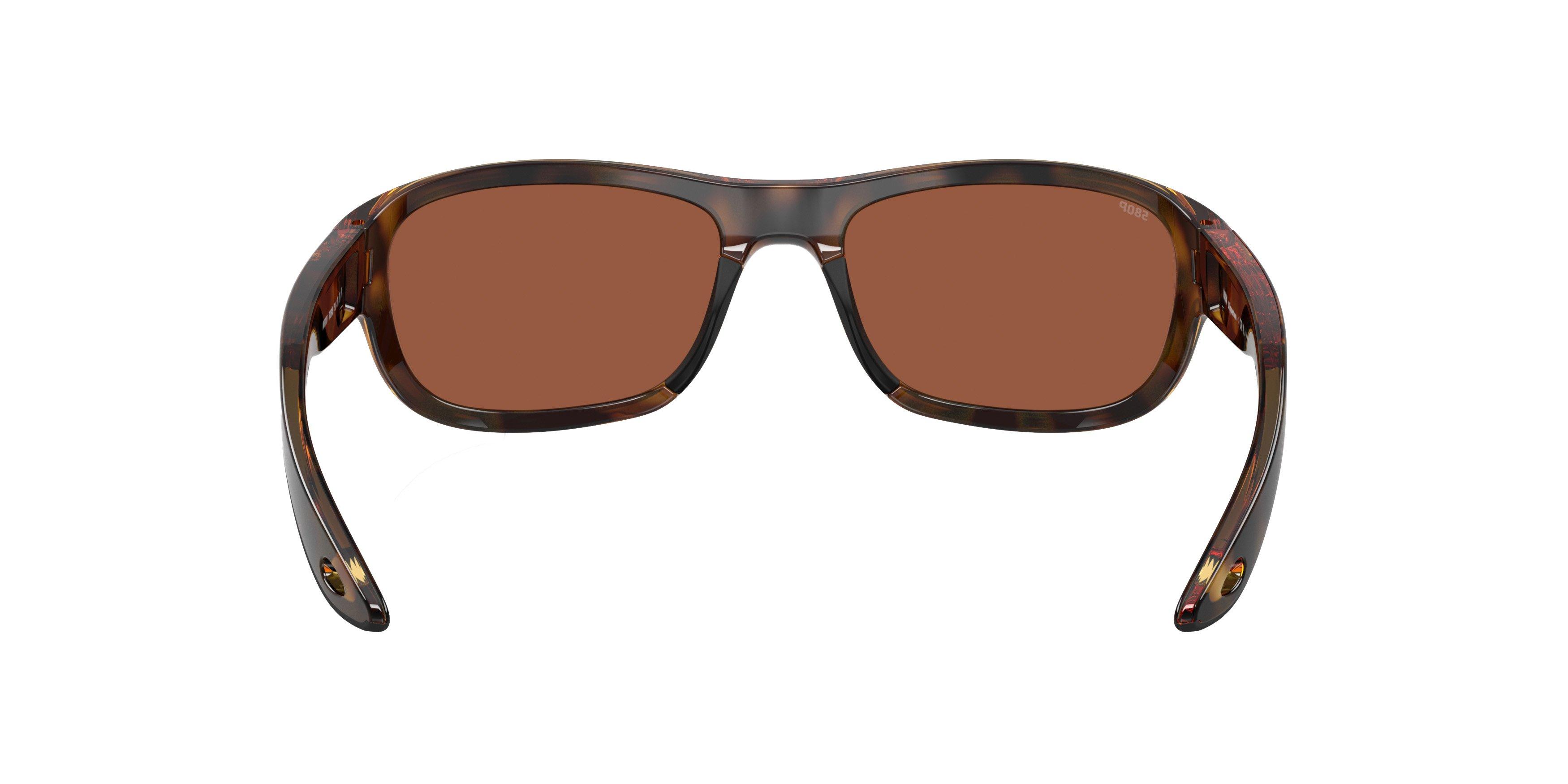 Costa Del Mar Clipperton Copper 580P Polarized Sunglasses - Tortoise - BROWN/COPPER Thumbnail View 3