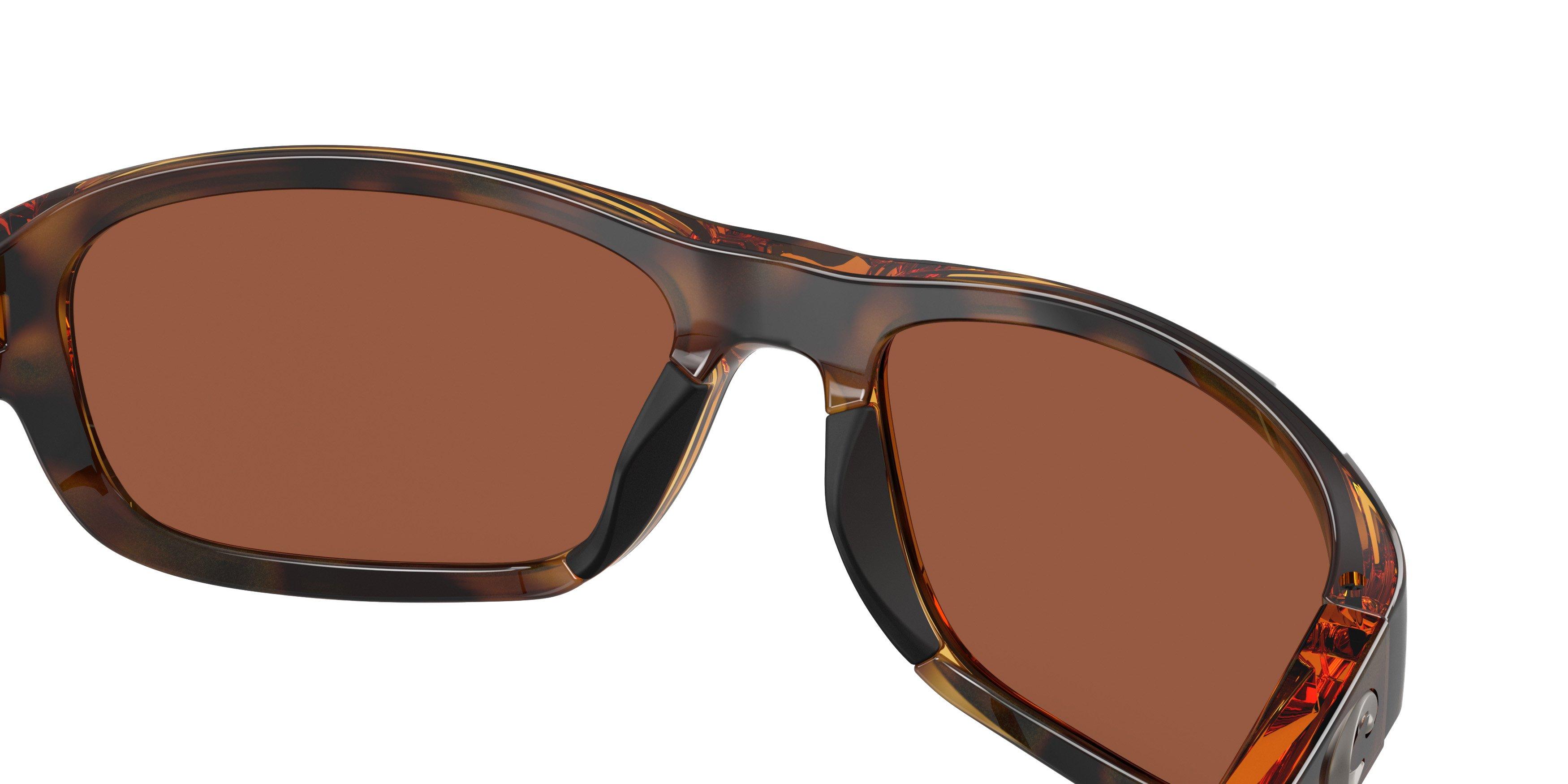 Costa Del Mar Clipperton Copper 580P Polarized Sunglasses - Tortoise - BROWN/COPPER Thumbnail View 6
