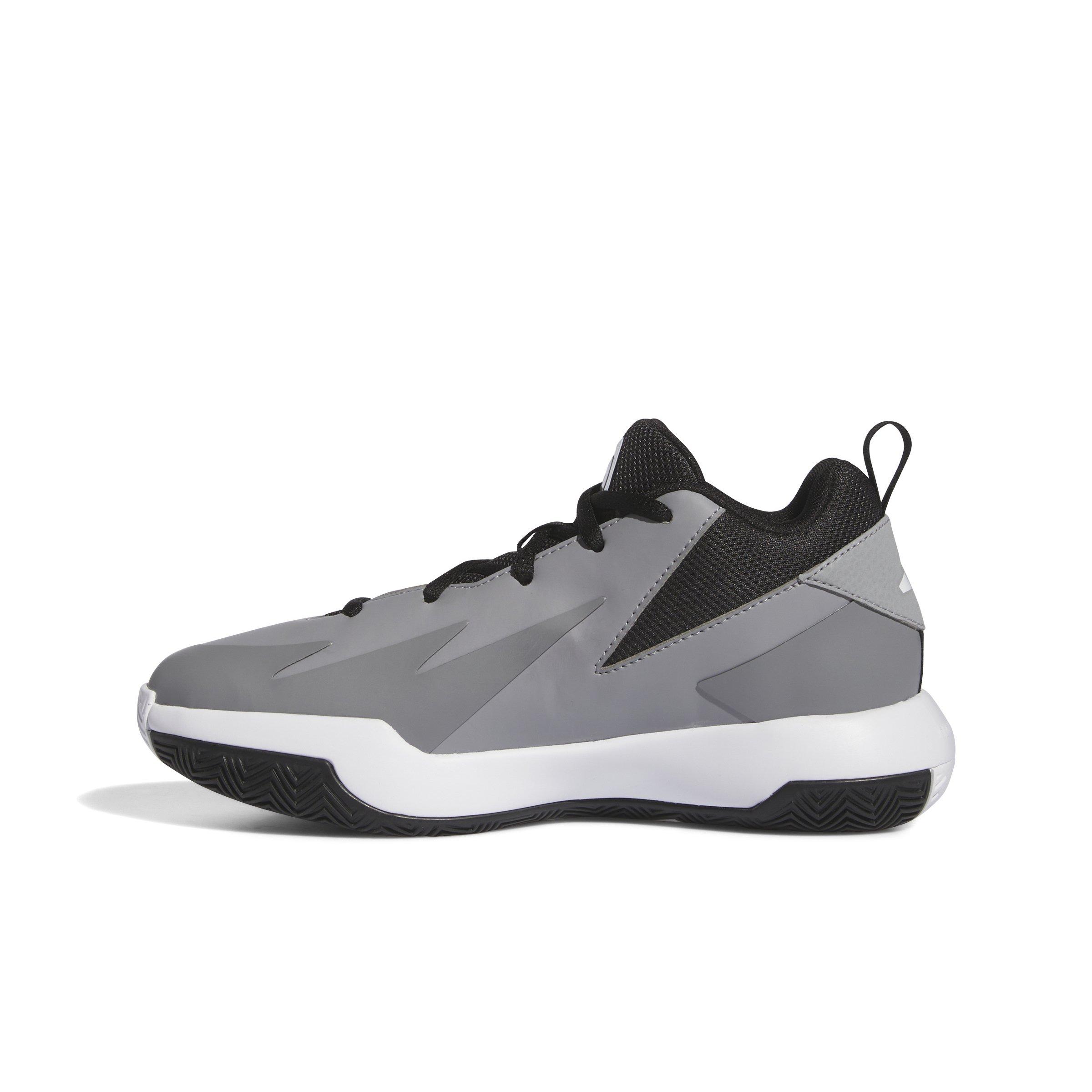 adidas Cross Em Up Select Mid Grade School Boys' "Grey Three/Ftwr White/Core Black" Basketball Shoe