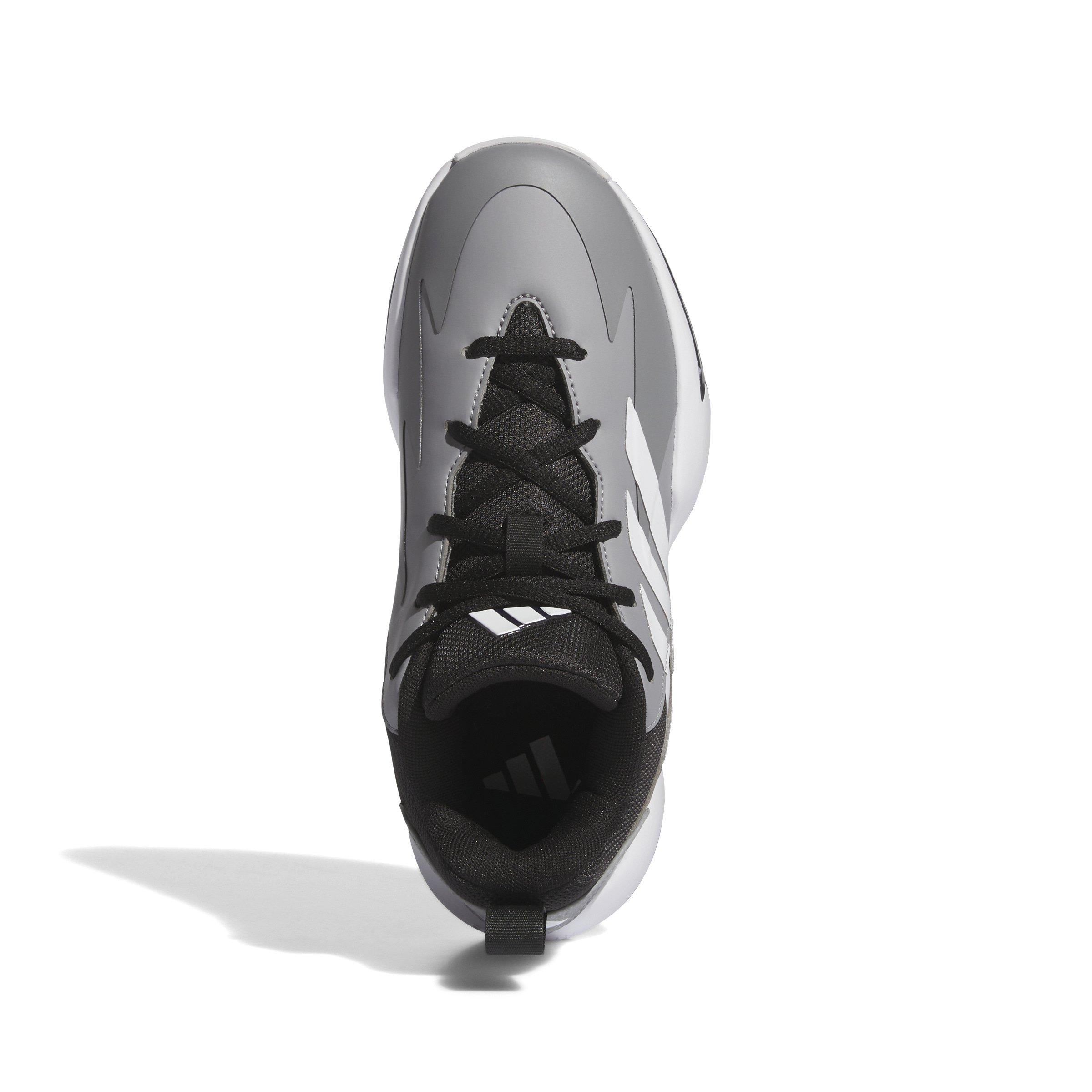 adidas Cross Em Up Select Mid Grade School Boys' "Grey Three/Ftwr White/Core Black" Basketball Shoe