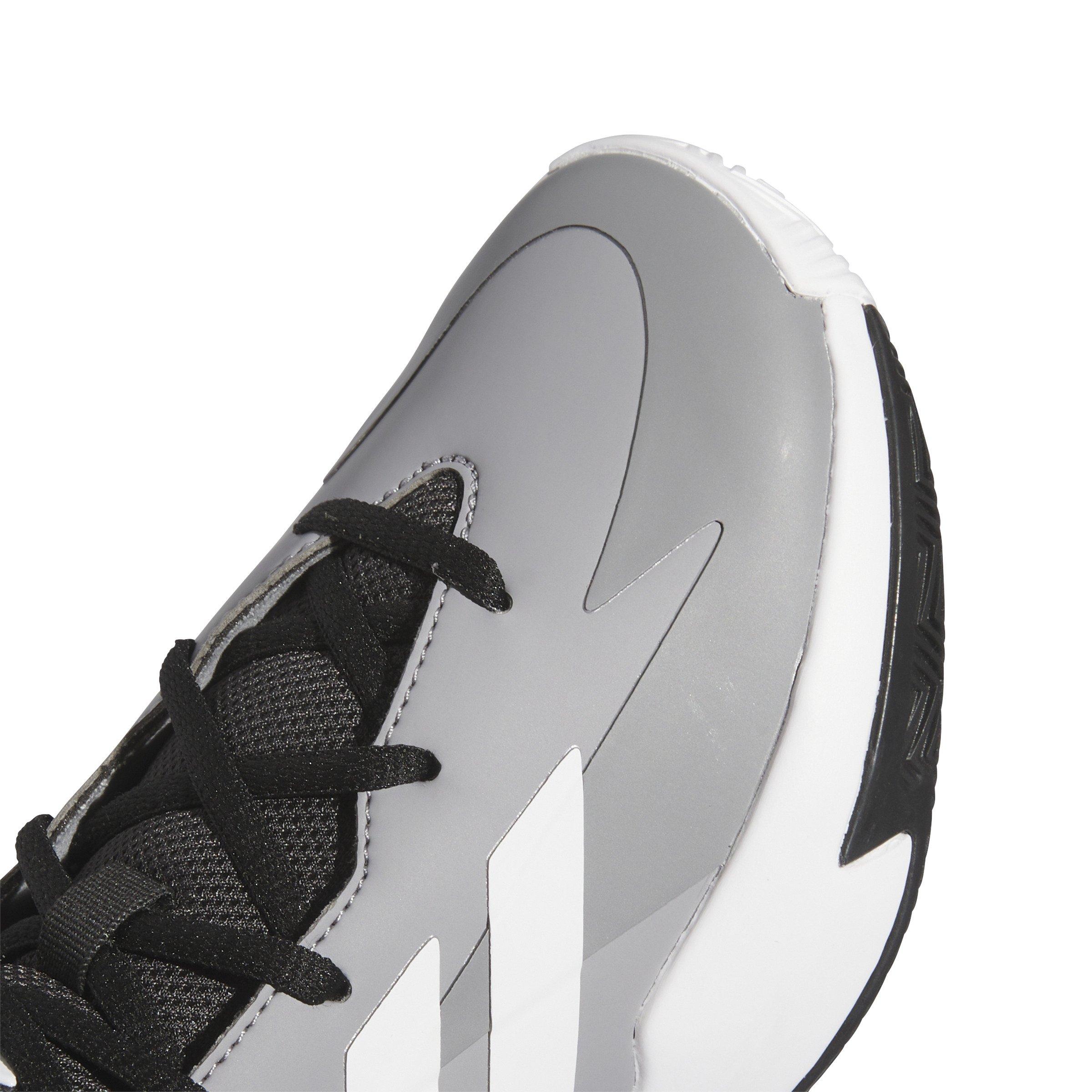 adidas Cross Em Up Select Mid Grade School Boys' "Grey Three/Ftwr White/Core Black" Basketball Shoe