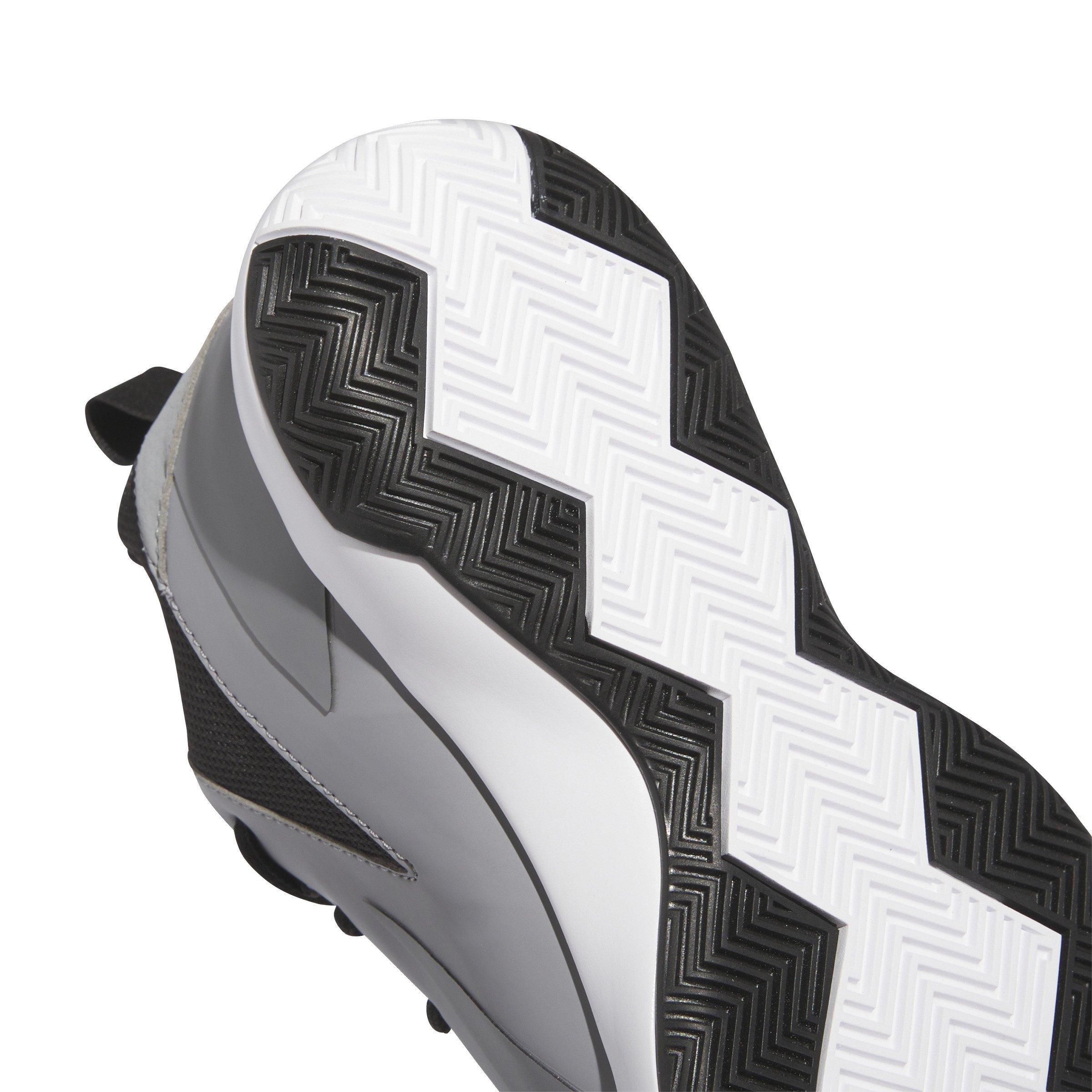 adidas Cross Em Up Select Mid Grade School Boys' "Grey Three/Ftwr White/Core Black" Basketball Shoe