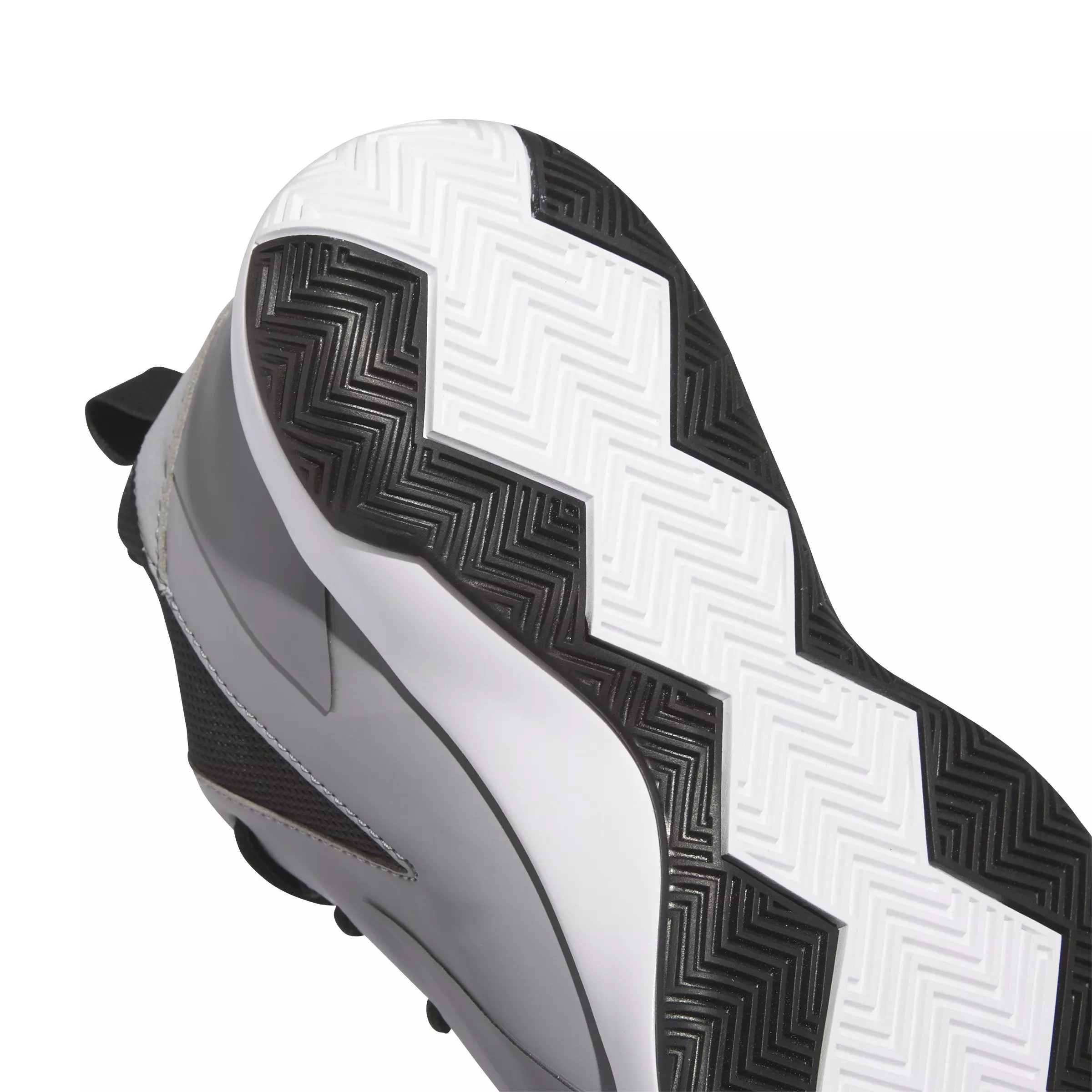 adidas Cross Em Up Select Mid "Grey Three/Ftwr White/Core Black" Grade School Boys' Basketball Shoe - GREY/WHITE/BLACK