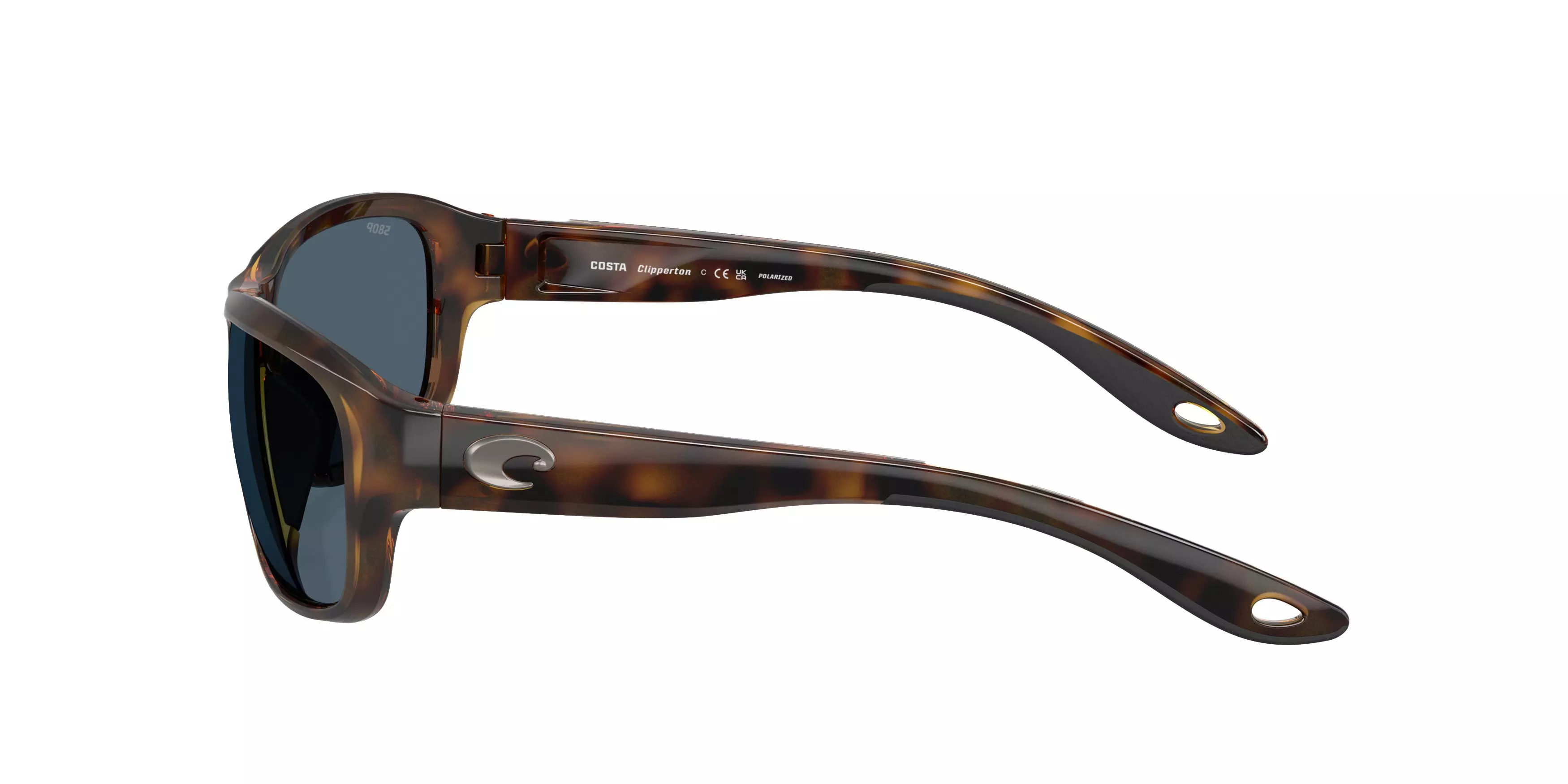 Costa Del Mar Clipperton Grey 580P Polarized Sunglasses - Tortoise - BROWN/GREY