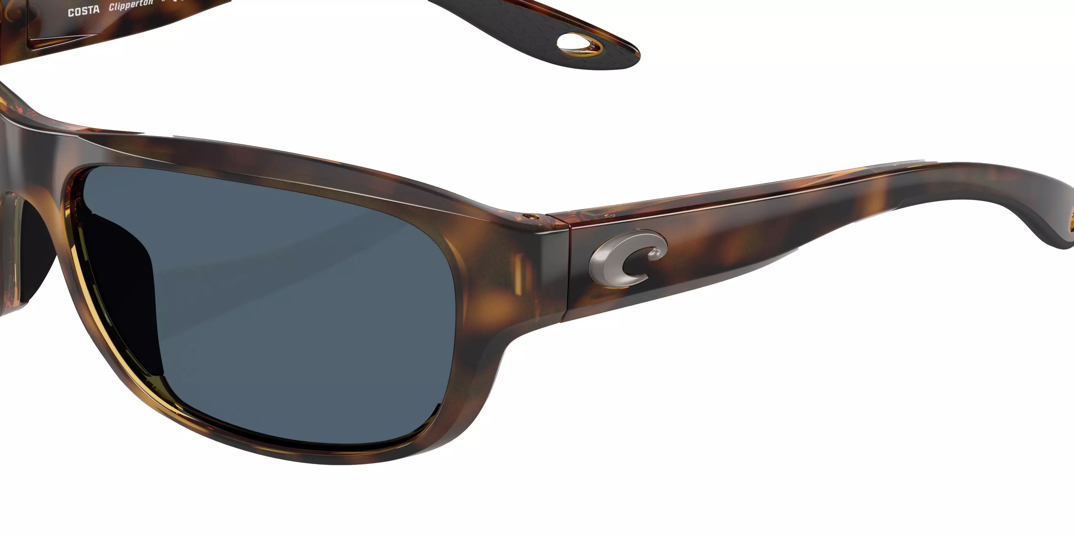 Costa Del Mar Clipperton Grey 580P Polarized Sunglasses - Tortoise - BROWN/GREY