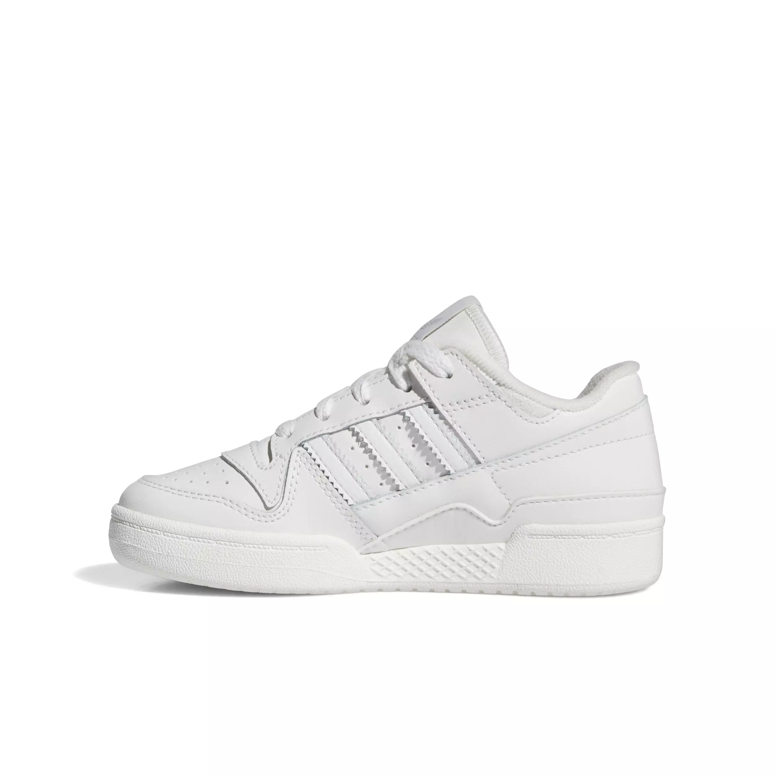 adidas Forum Low CL "Core White/Ftwr White/Grey One" Preschool Boys' Shoe - WHITE/WHITE/GREY