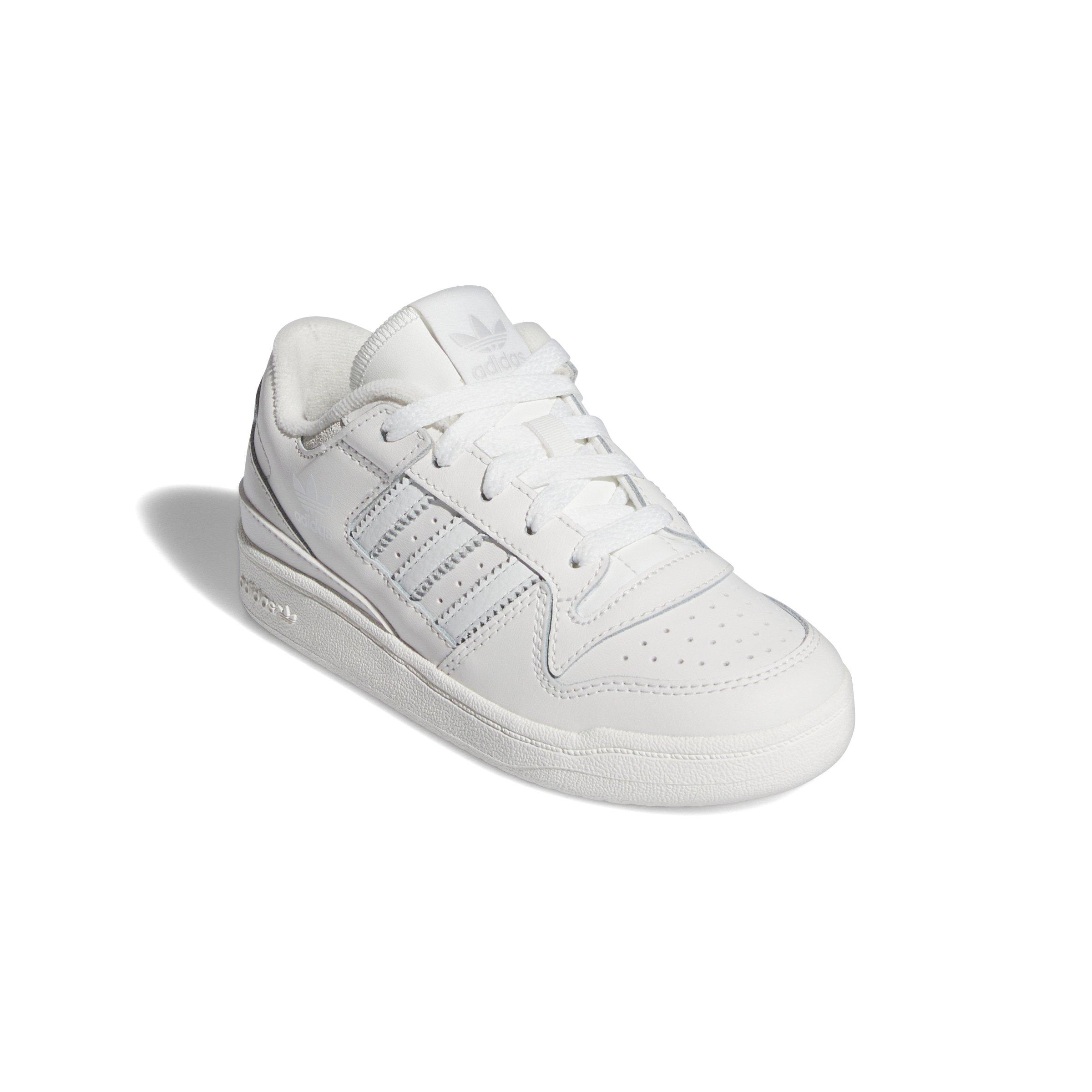 adidas Forum Low CL Preschool Boys' "Core White/Ftwr White/Grey One" Shoe