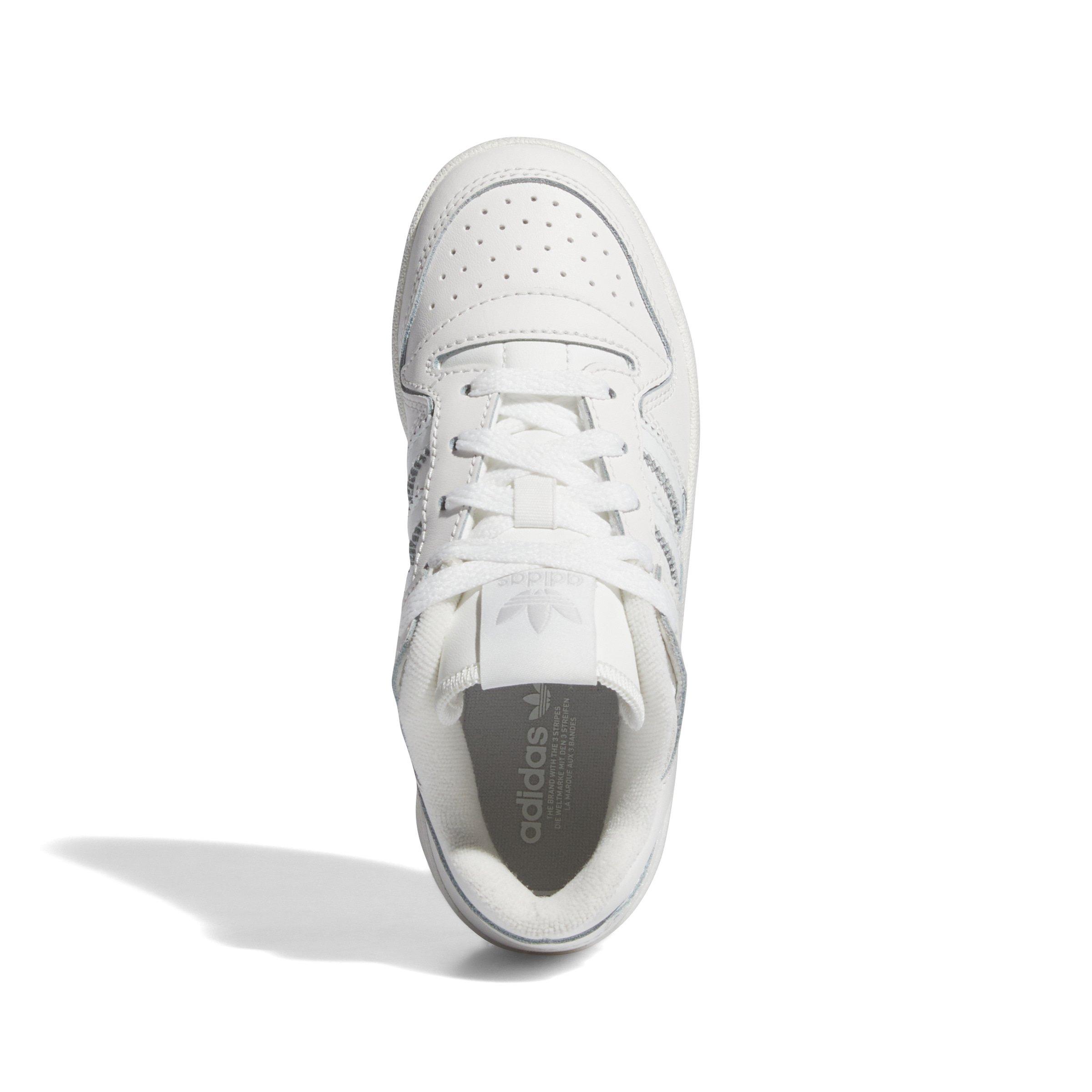 adidas Forum Low CL Preschool Boys' "Core White/Ftwr White/Grey One" Shoe