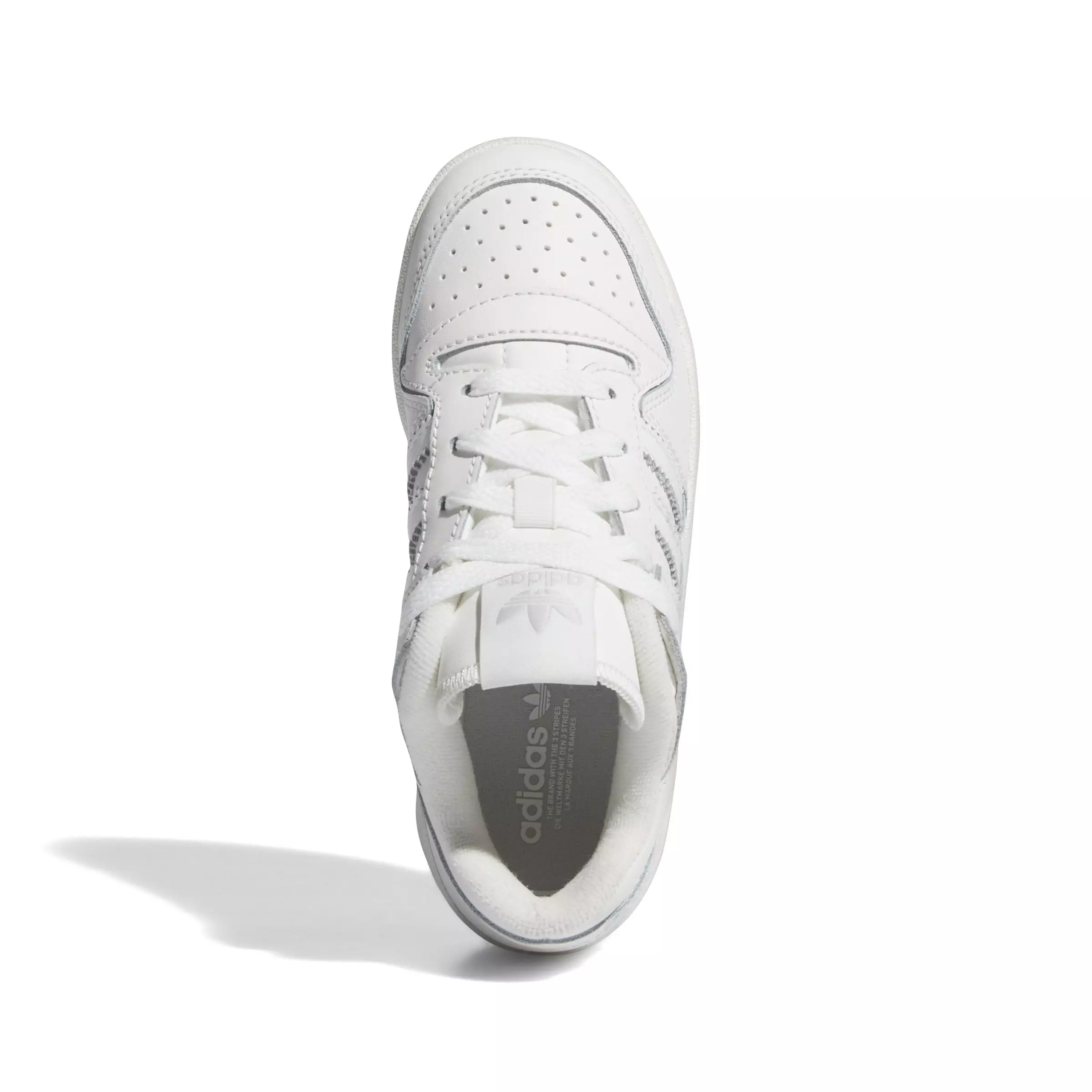 adidas Forum Low CL "Core White/Ftwr White/Grey One" Preschool Boys' Shoe - WHITE/WHITE/GREY