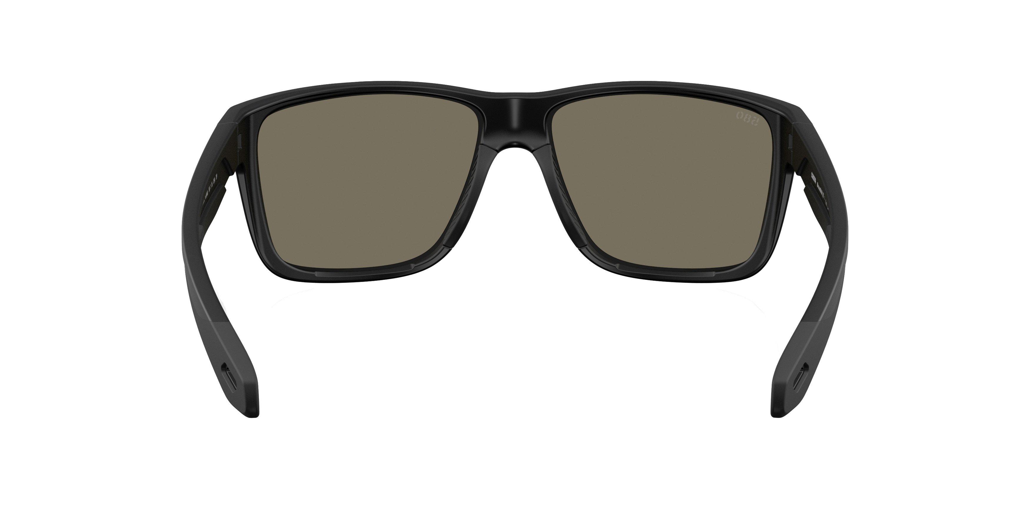 Costa Del Mar Broadbill II Blue Mirror 580G Polarized Sunglasses - Matte Black - BLACK/BLUE Thumbnail View 3