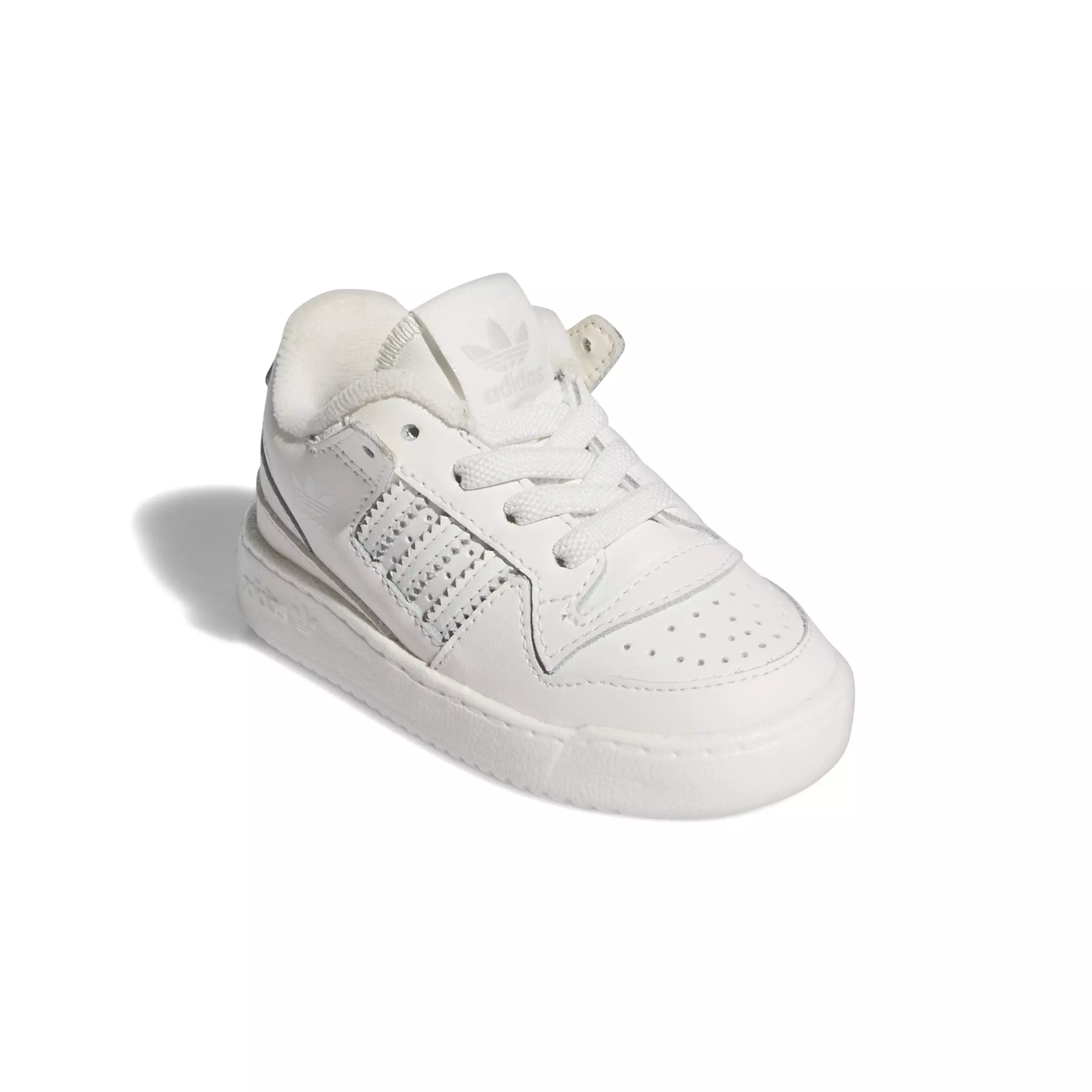 adidas Forum Low CL "Core White/Ftwr White/Grey One" Infant Boys' Shoe - WHITE/WHITE/GREY