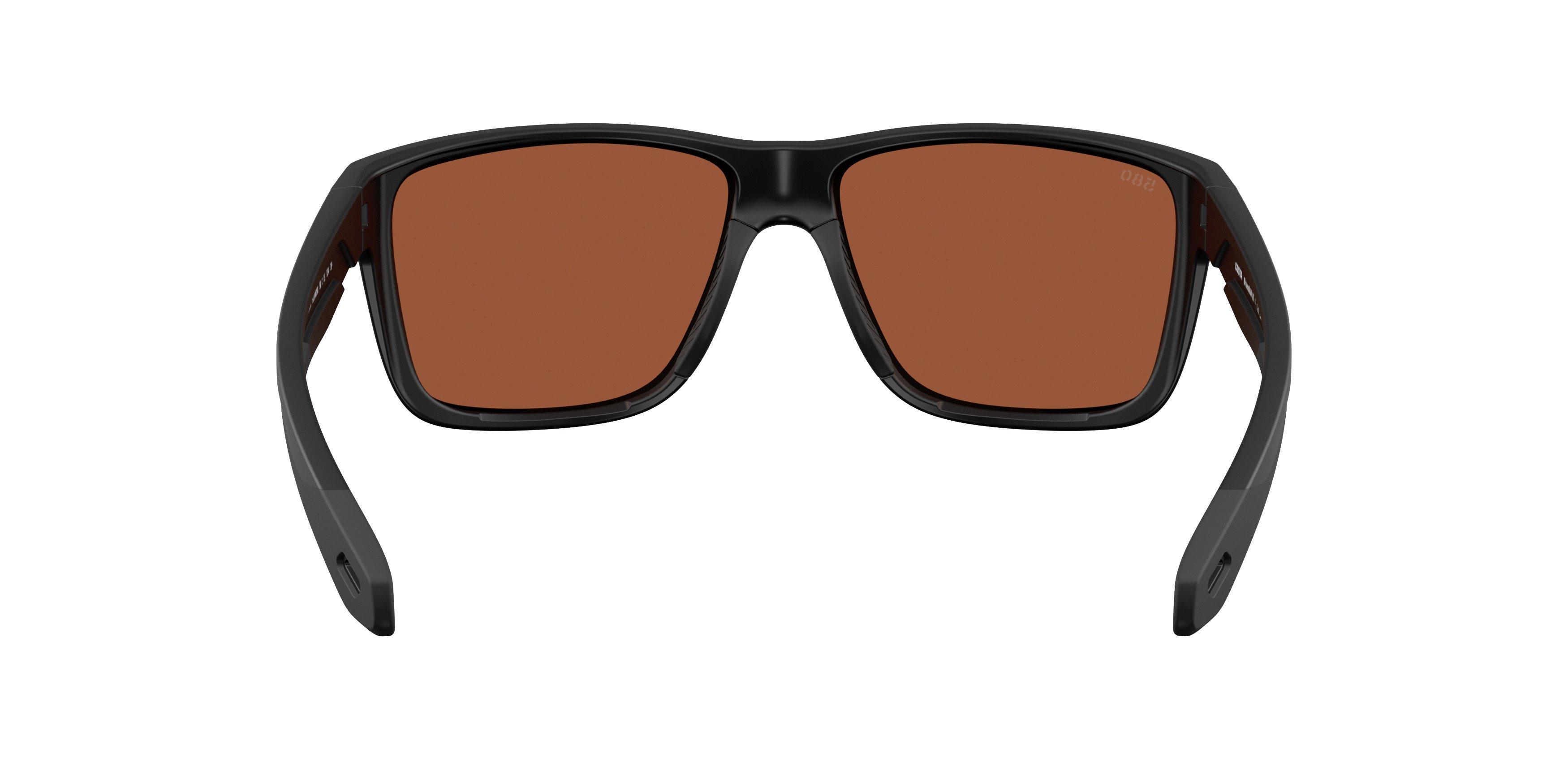 Costa Del Mar Broadbill II Green Mirror 580G Polarized Sunglasses - Matte Black - BLACK/GREEN Thumbnail View 3