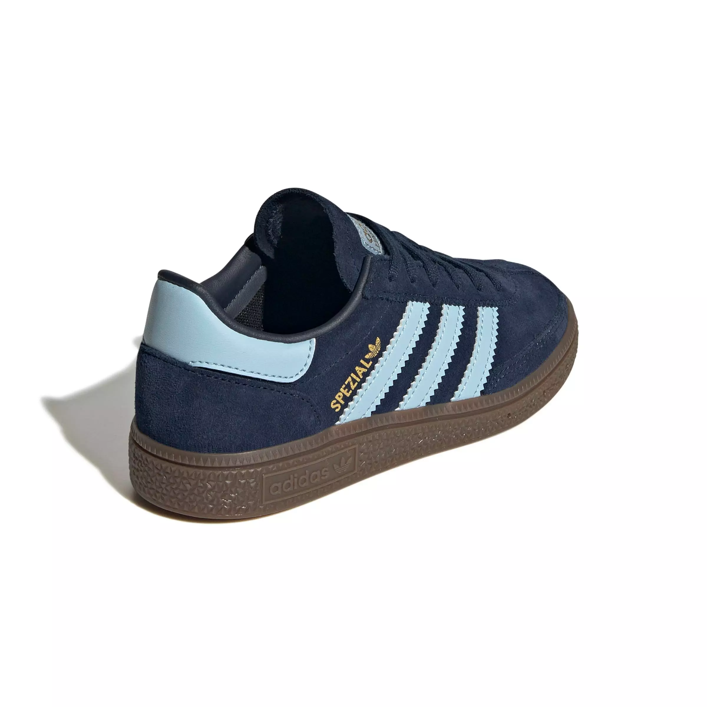 adidas Originals Handball Spezial "Collegiate Navy/Clear Sky/Gum 5" Preschool Boys' Shoe - NAVY/SKY/GUM