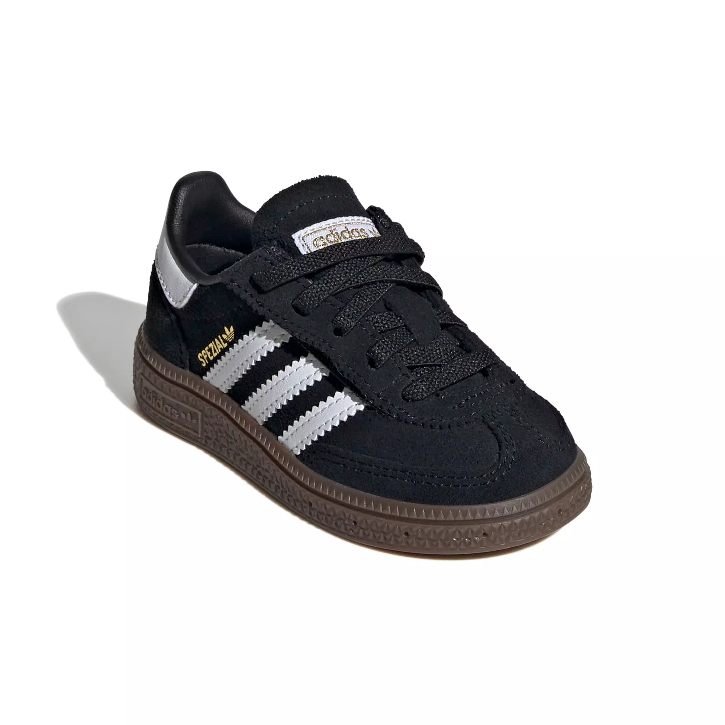 adidas Originals Handball Spezial Comfort Closure "Core Black/Ftwr White/Gum 5" Infant Boys' Shoe - BLACK/WHITE/GUM