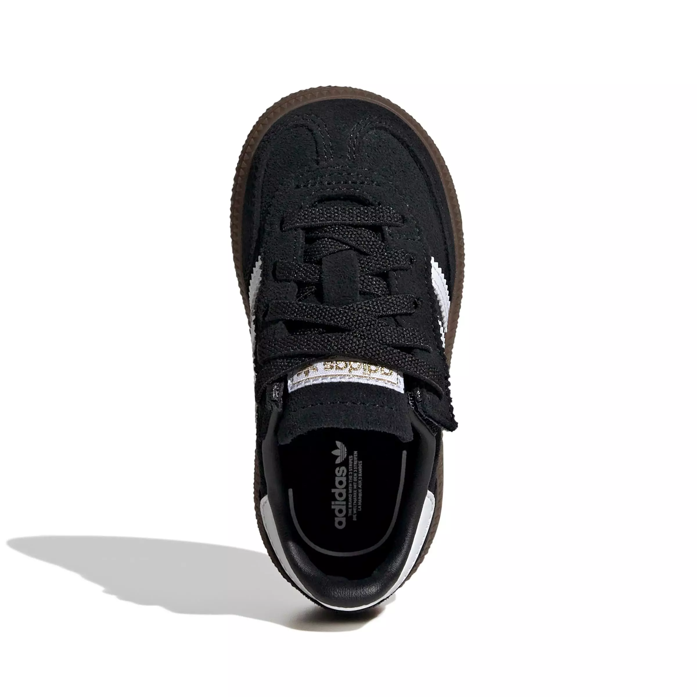 adidas Originals Handball Spezial Comfort Closure "Core Black/Ftwr White/Gum 5" Infant Boys' Shoe - BLACK/WHITE/GUM