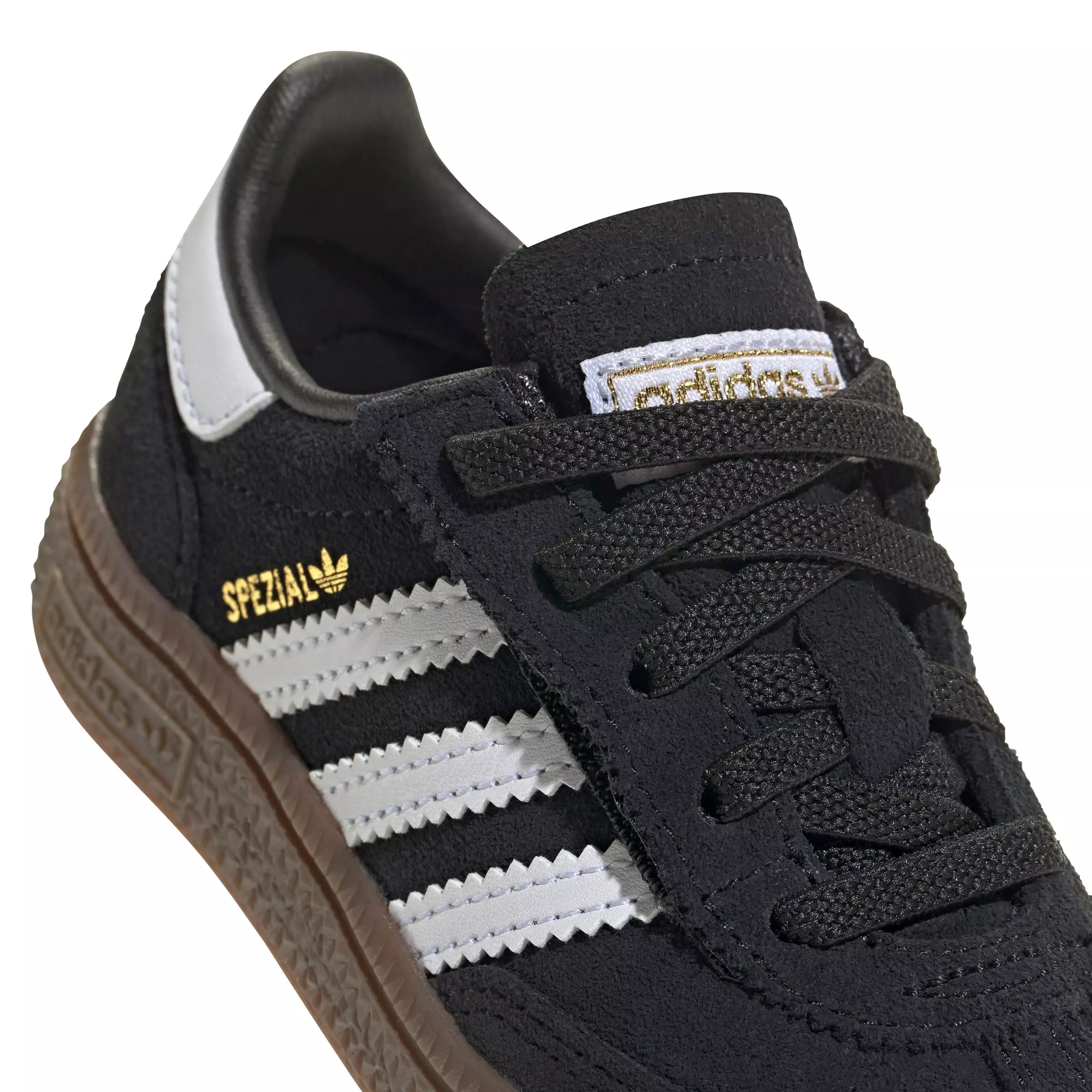 adidas Originals Handball Spezial Comfort Closure "Core Black/Ftwr White/Gum 5" Infant Boys' Shoe - BLACK/WHITE/GUM
