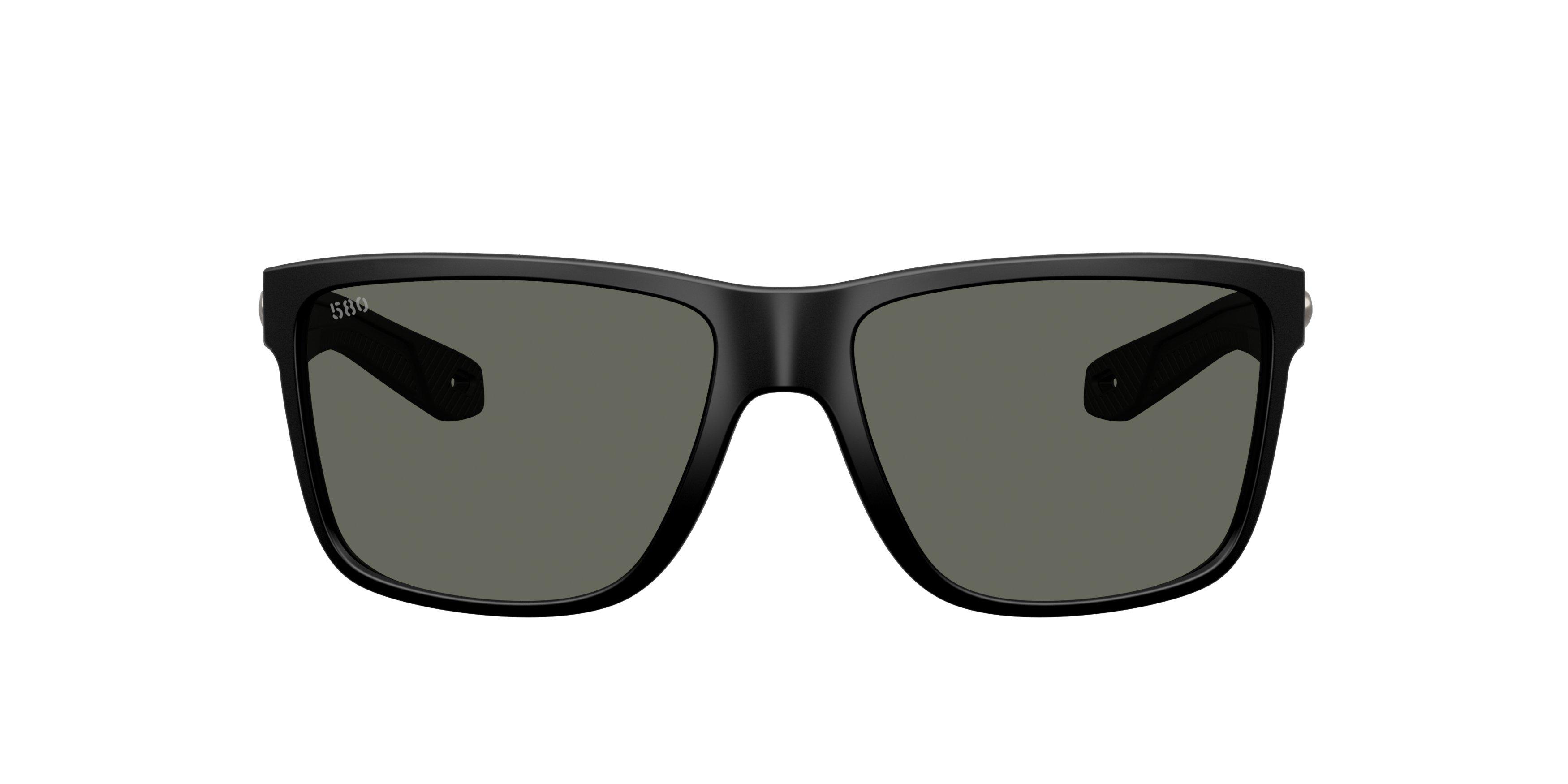 Costa Del Mar Broadbill II Grey 580G Polarized Sunglasses - Matte Black - BLACK/GREY Thumbnail View 2