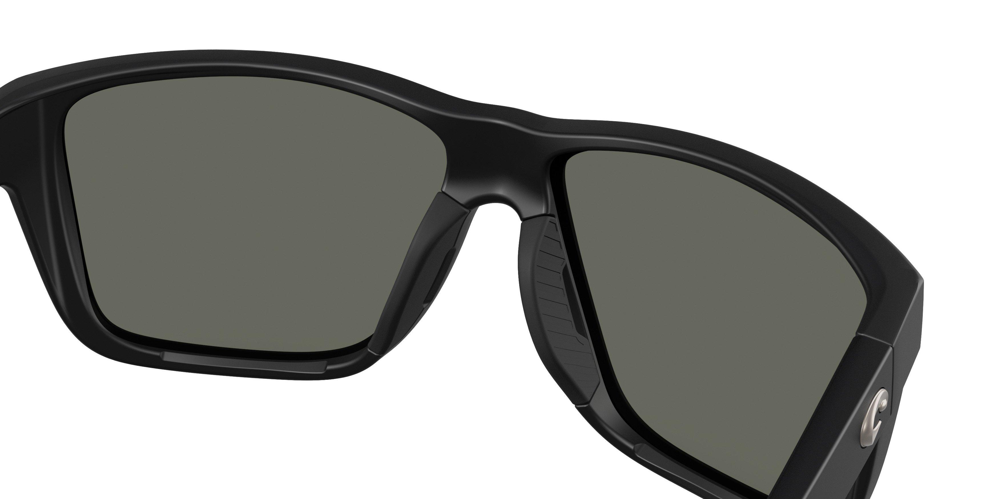 Costa Del Mar Broadbill II Grey 580G Polarized Sunglasses - Matte Black - BLACK/GREY Thumbnail View 6