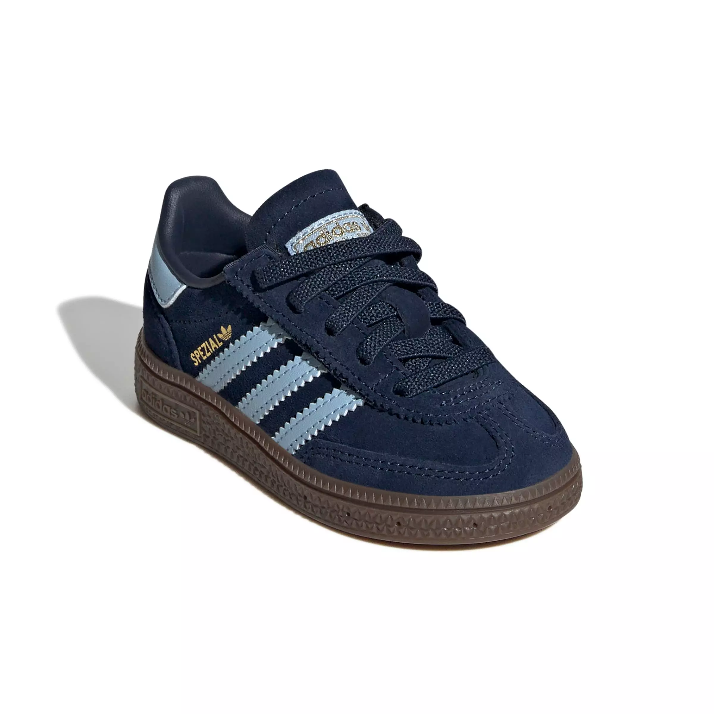 adidas Originals Handball Spezial Comfort Closure "Collegiate Navy/Sky/Gum 5" Infant Boys' Shoe - NAVY/SKY/GUM