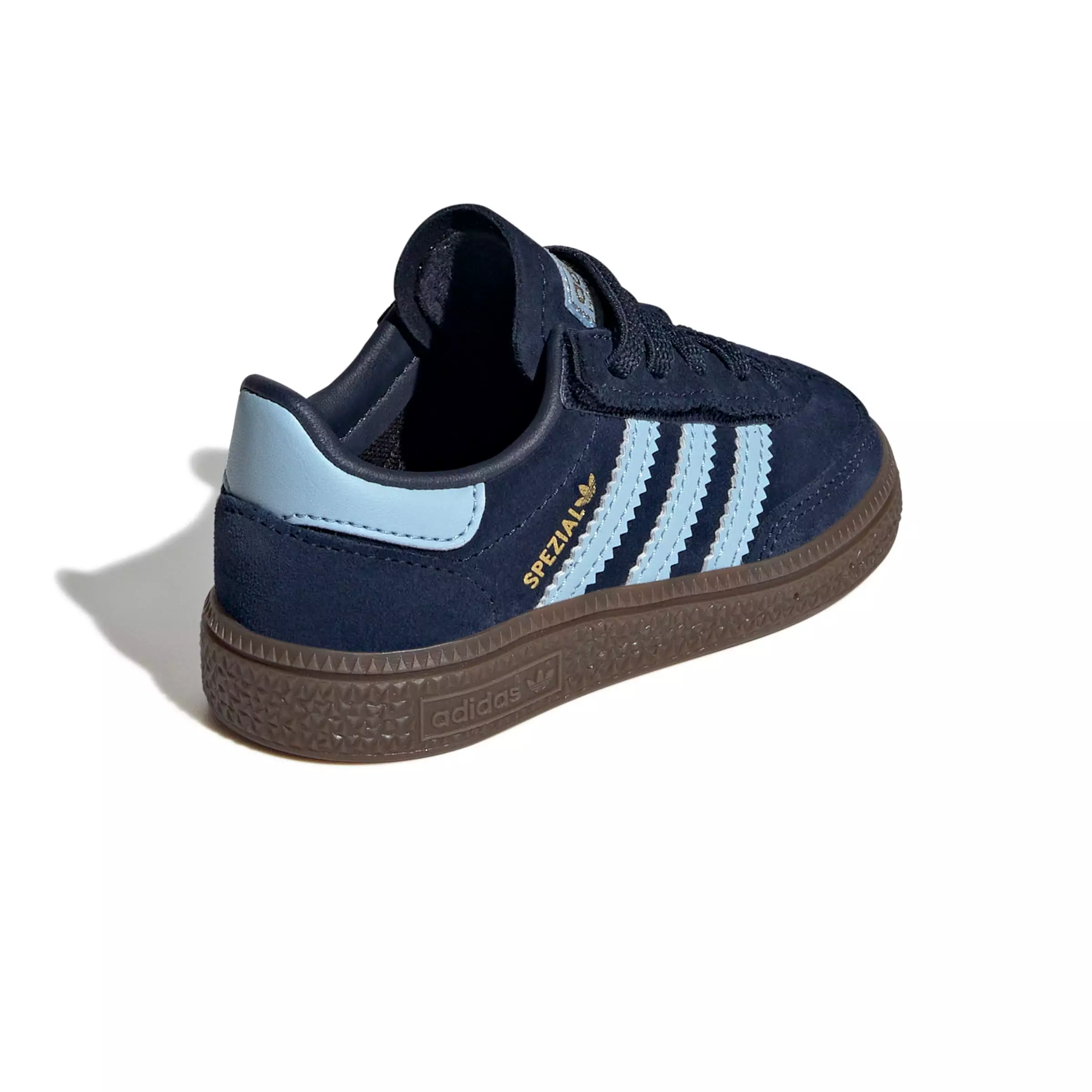 adidas Originals Handball Spezial Comfort Closure "Collegiate Navy/Sky/Gum 5" Infant Boys' Shoe - NAVY/SKY/GUM