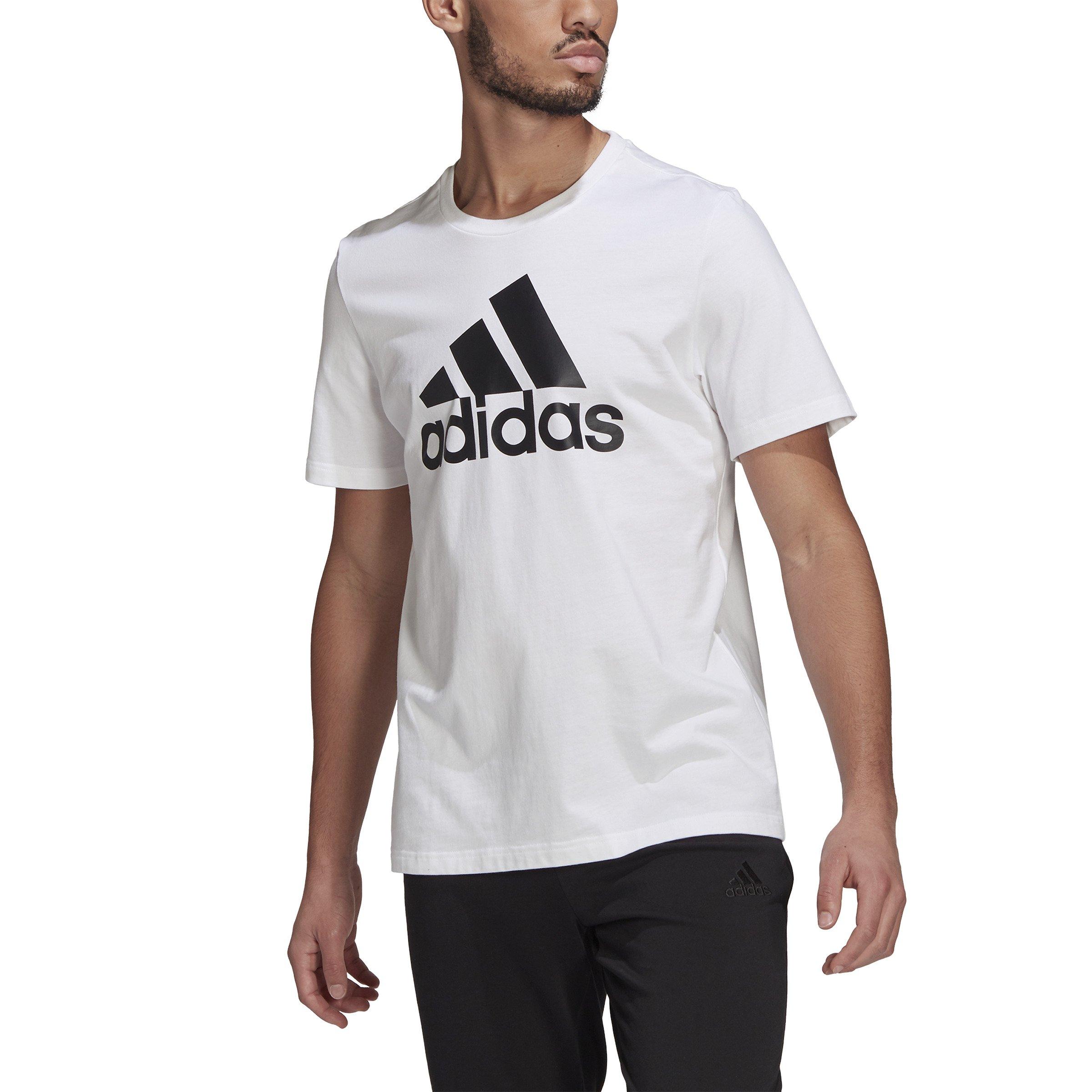 Adidas Men's Essentials Big Logo Tee, black-white