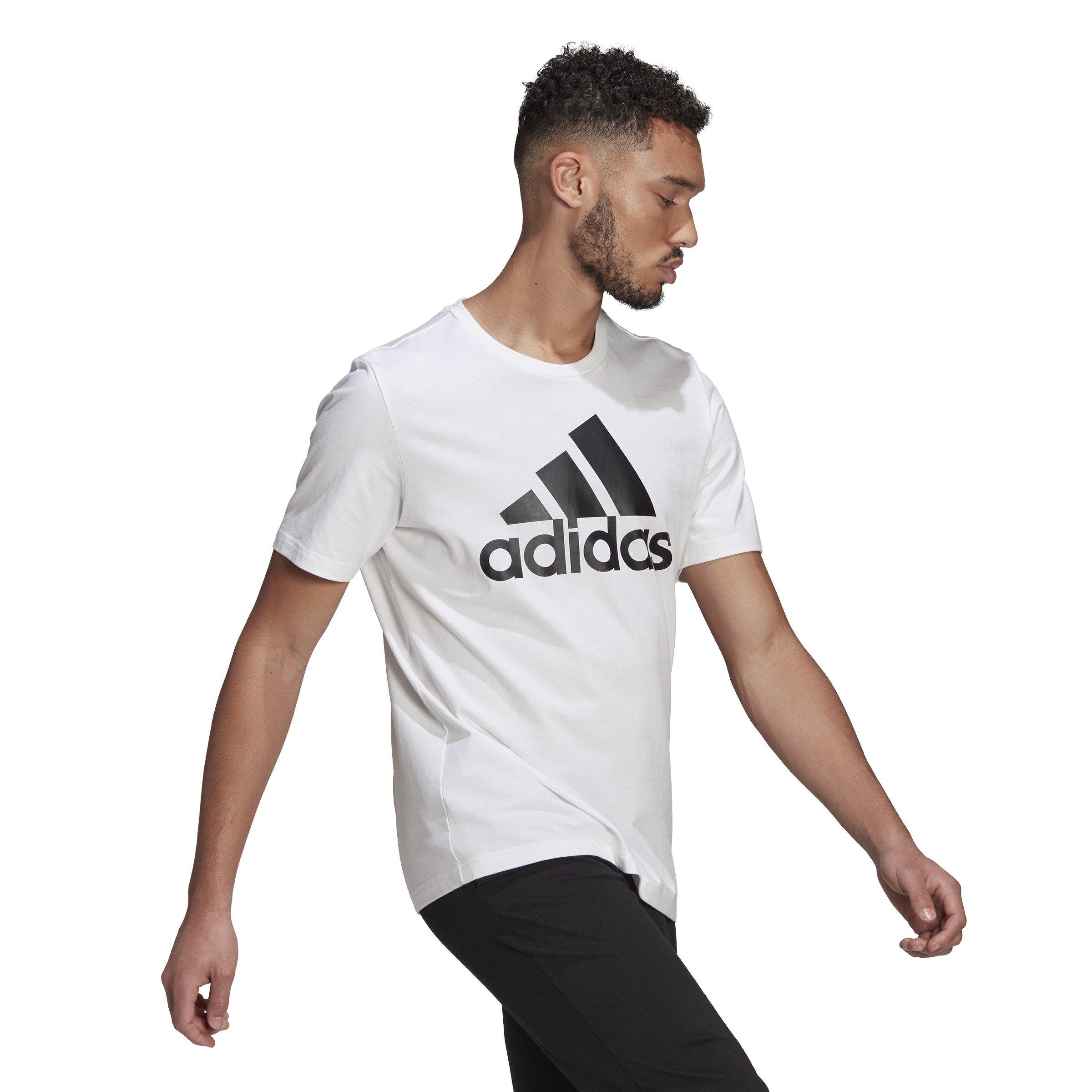 Adidas Men's Essentials Big Logo Tee, black-white