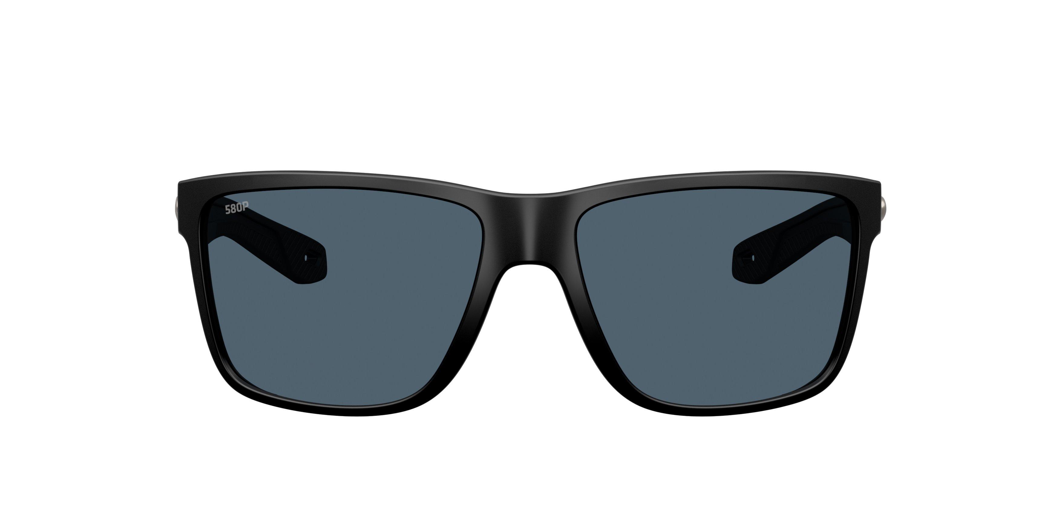 Costa Del Mar Broadbill II Grey 580P Polarized Sunglasses - Matte Black - BLACK/GREY Thumbnail View 2