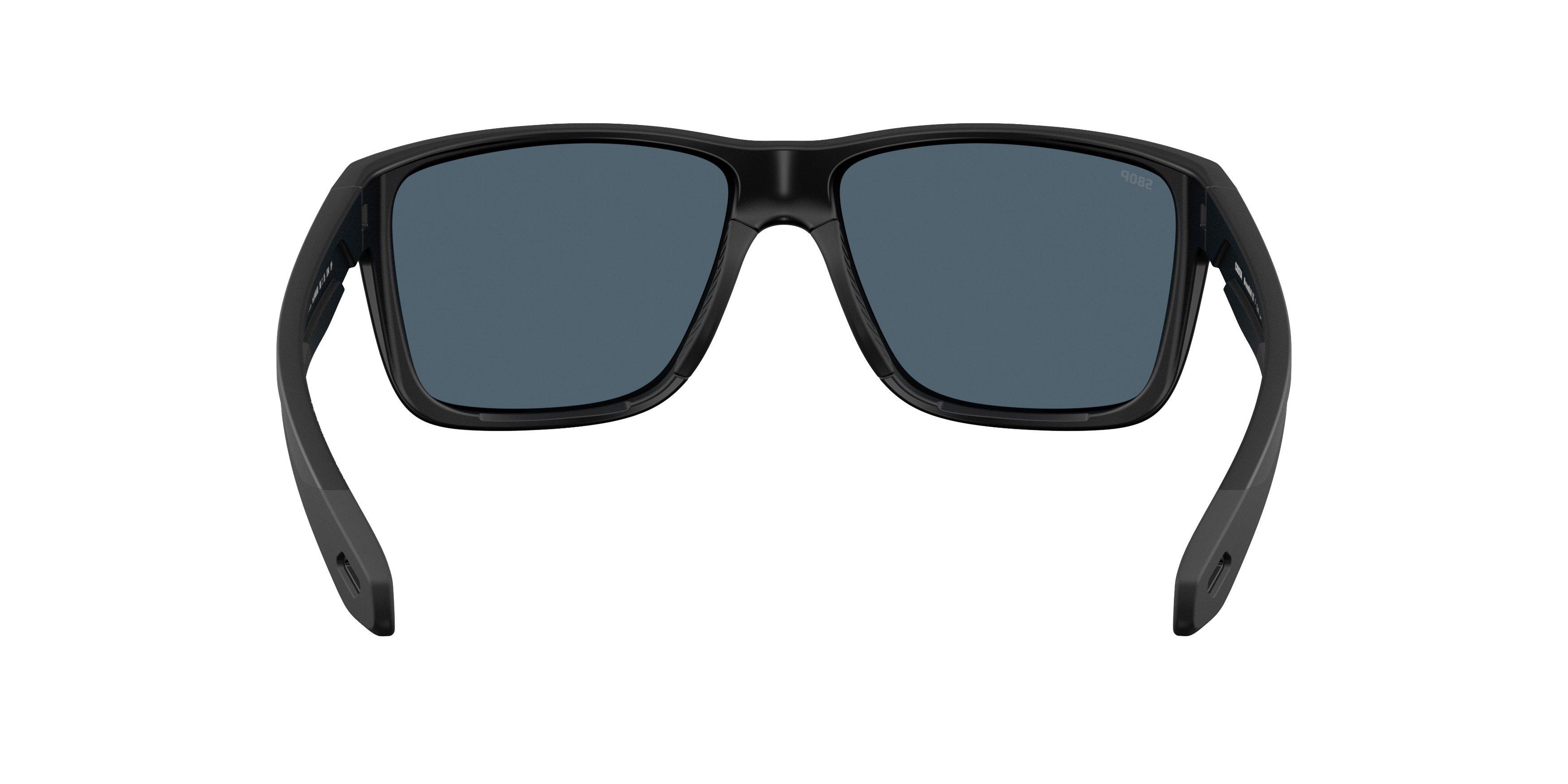 Costa Del Mar Broadbill II Grey 580P Polarized Sunglasses - Matte Black - BLACK/GREY Thumbnail View 3
