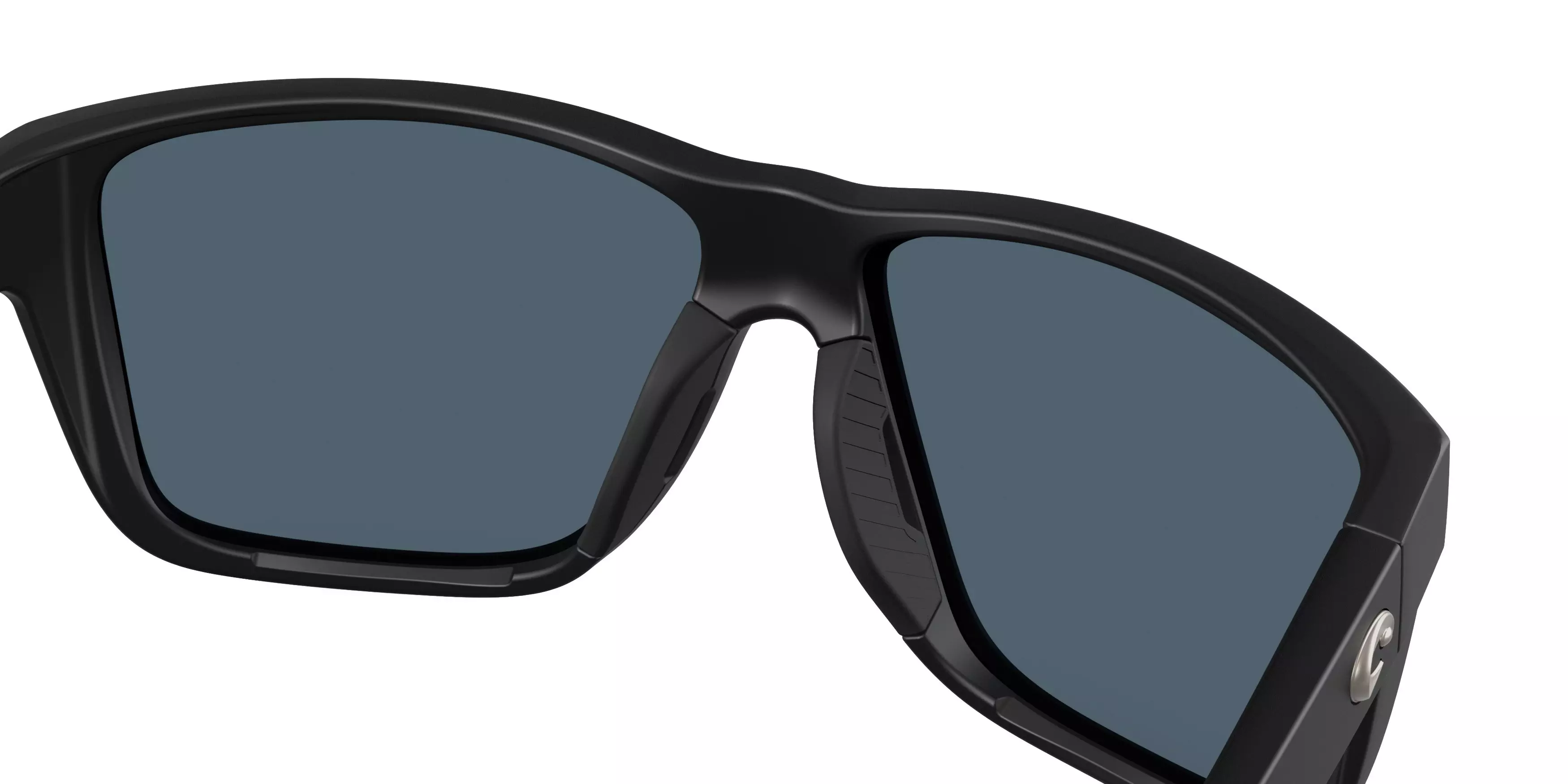 Costa Del Mar Broadbill II Grey 580P Polarized Sunglasses - Matte Black - BLACK/GREY