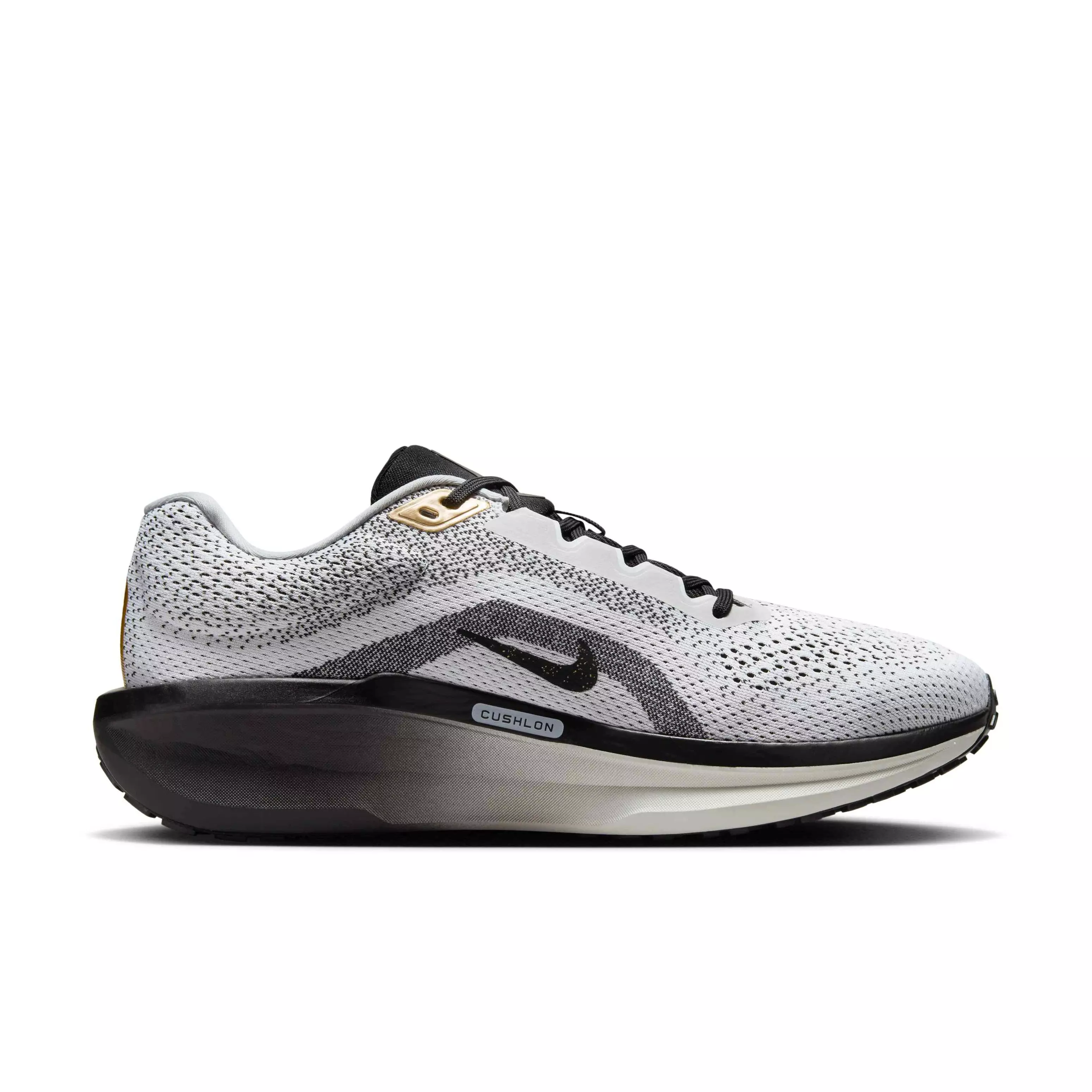 Nike Winflo 11 "White/Metallic Gold/Light Smoke Grey/Black" Men's Running Shoe - WHITE/GOLD/LT GREY/BLACK