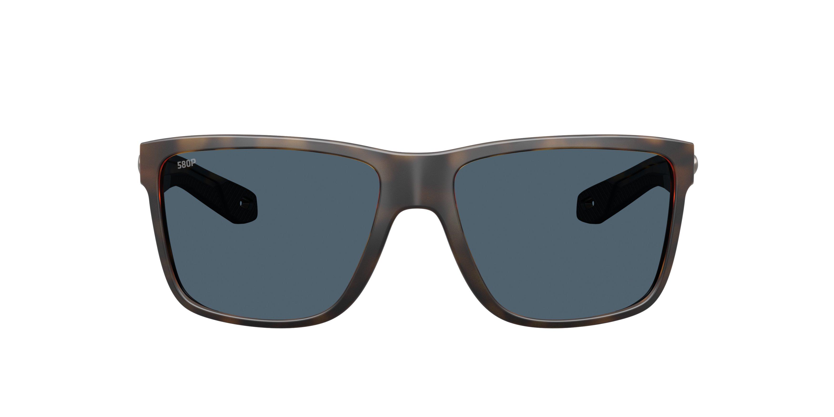 Costa Del Mar Broadbill II Grey 580P Polarized Sunglasses - Matte Tortoise - BROWN/GREY Thumbnail View 2
