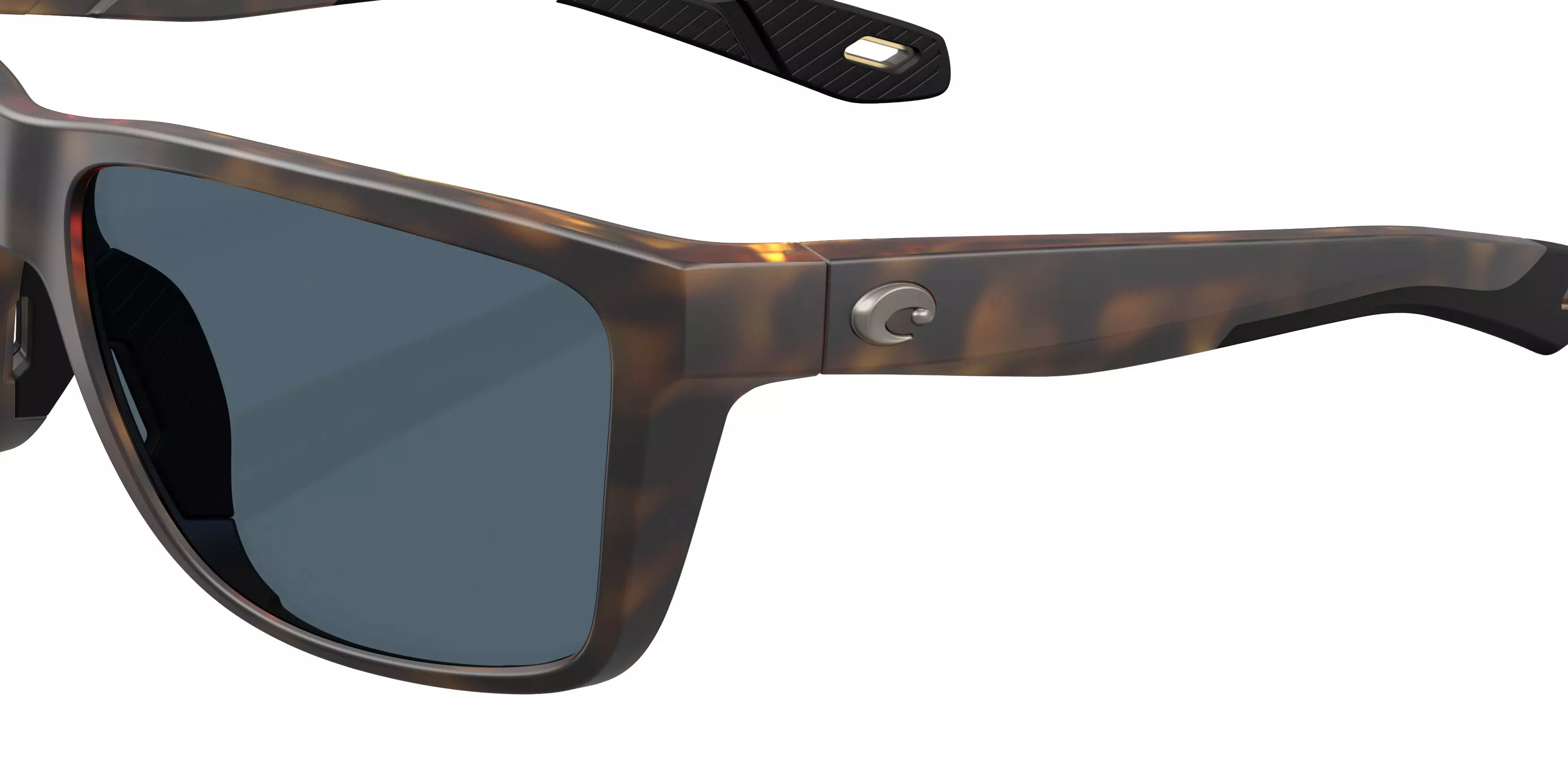 Costa Del Mar Broadbill II Grey 580P Polarized Sunglasses - Matte Tortoise - BROWN/GREY
