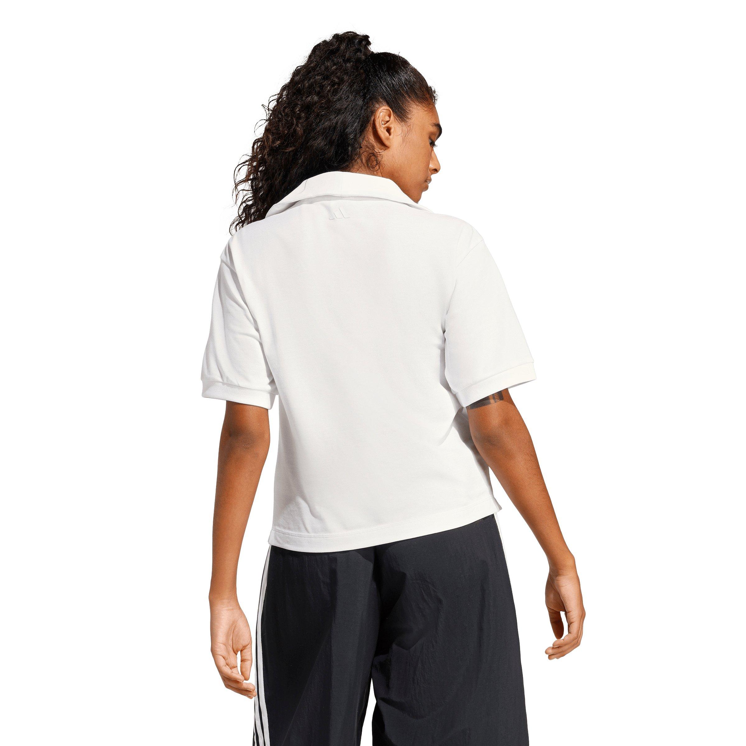 adidas Women's Seasonal Essentials Colorpop Polo with Embroidered Graphic - White - WHITE Thumbnail View 2