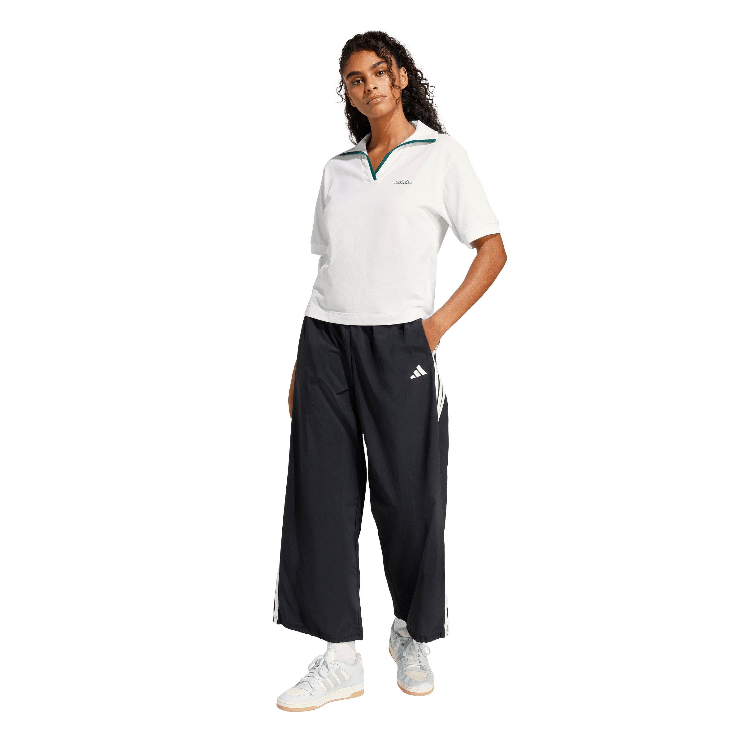 adidas Women's Seasonal Essentials Colorpop Polo with Embroidered Graphic - White - WHITE Thumbnail View 5