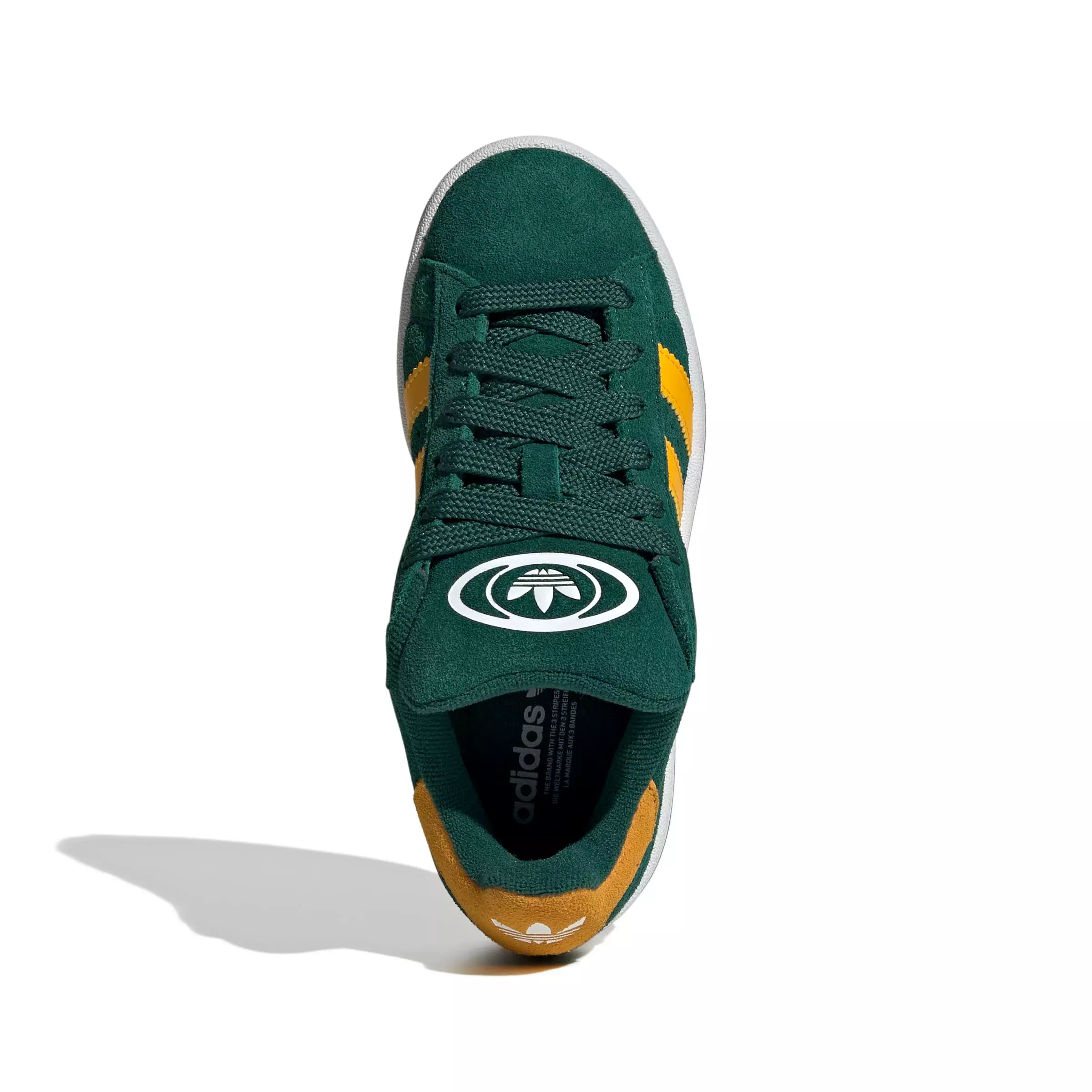 adidas Originals Campus 00s "Collegiate Green/Crew Yellow/Ftwr White" Grade School Boys' Shoe - GREEN/YELLOW/WHITE