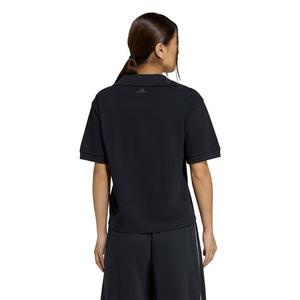 adidas Women's Seasonal Essentials Colorpop Polo with Embroidered Graphic - Black