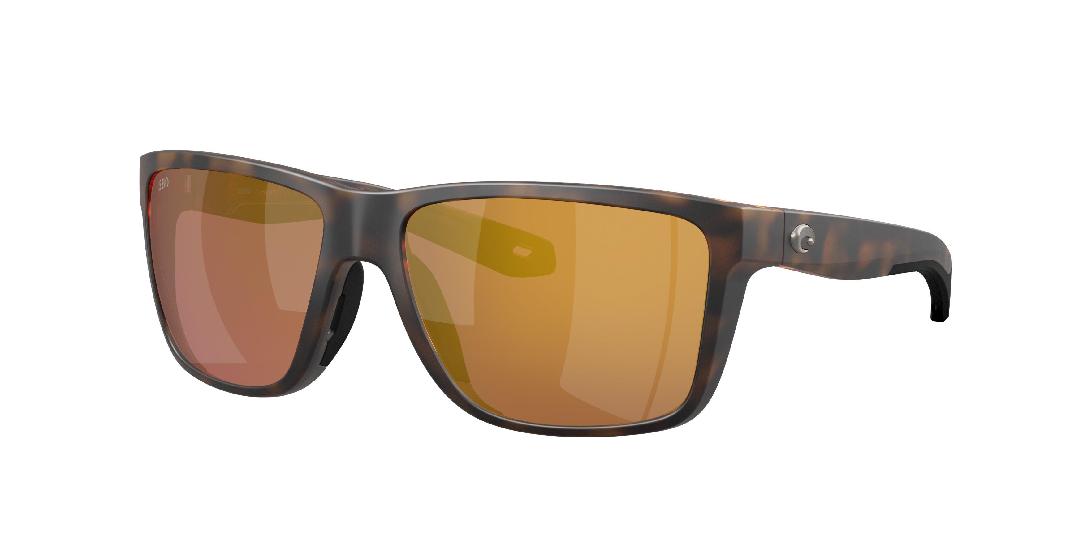Costa Del Mar Broadbill II Gold Mirror 580G Polarized Sunglasses - Matte Tortoise - BROWN/GOLD Thumbnail View 1