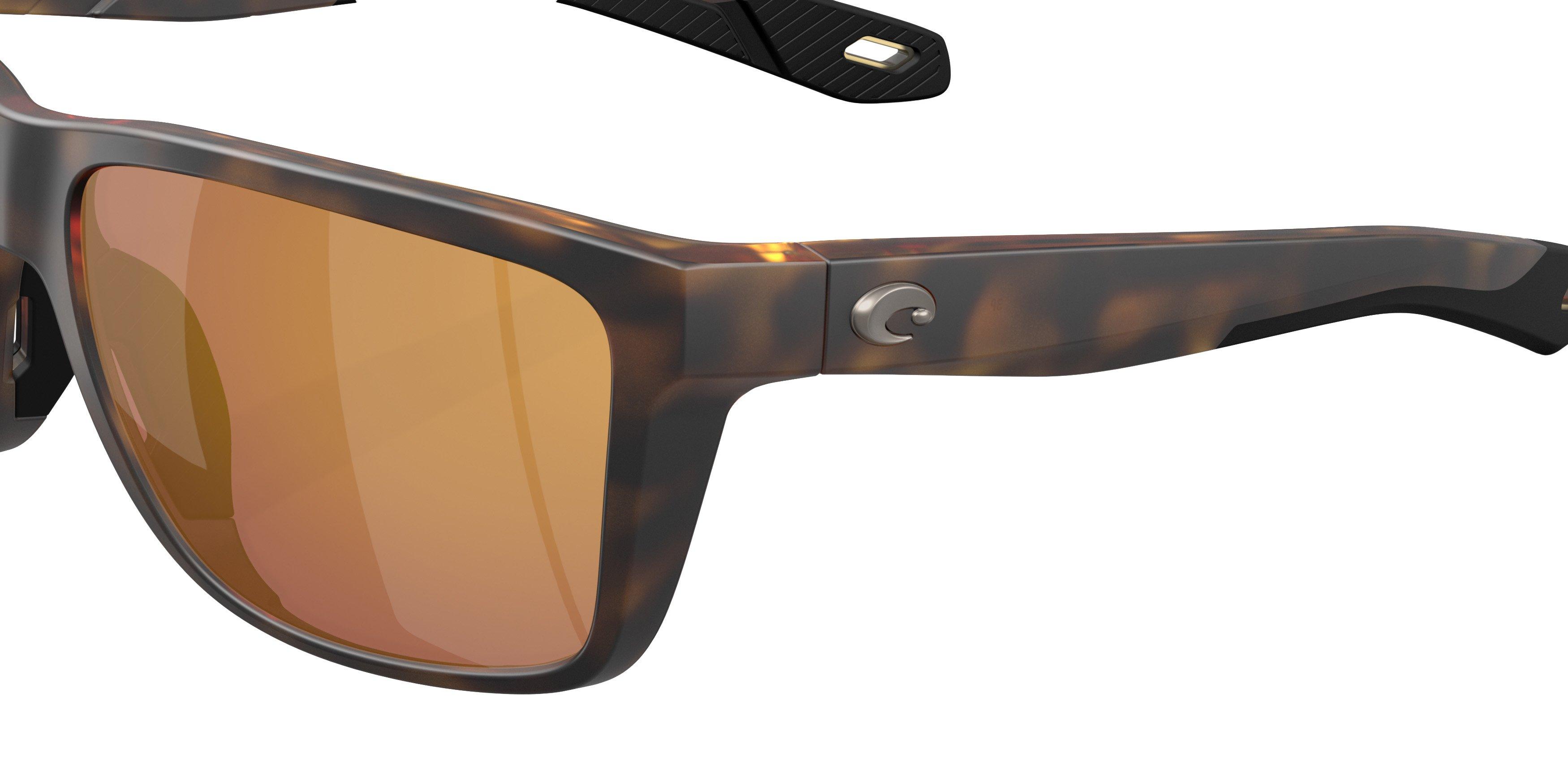 Costa Del Mar Broadbill II Gold Mirror 580G Polarized Sunglasses - Matte Tortoise - BROWN/GOLD Thumbnail View 5