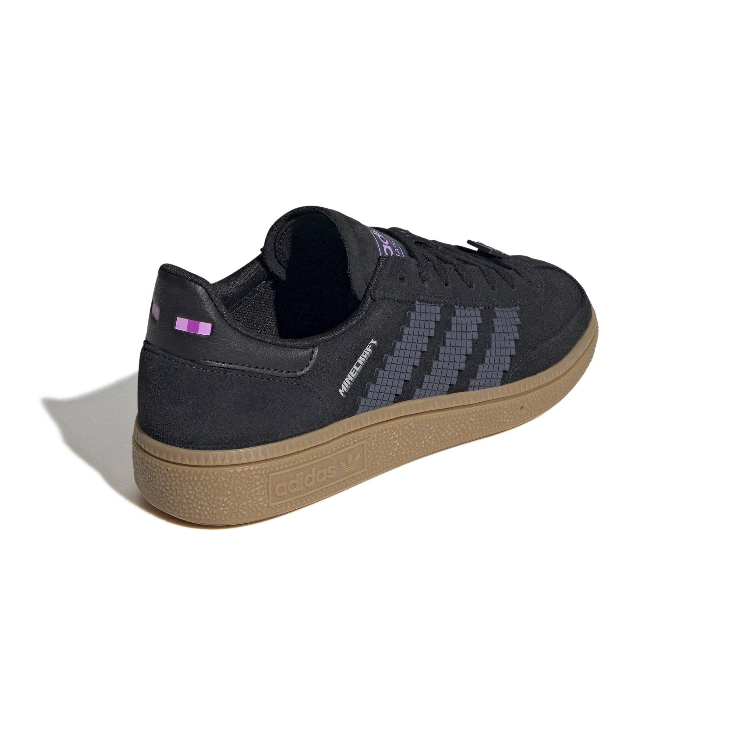 adidas Originals Handball Spezial x Minecraft Grade School Boys' "Core Black/Gum 4" Shoe