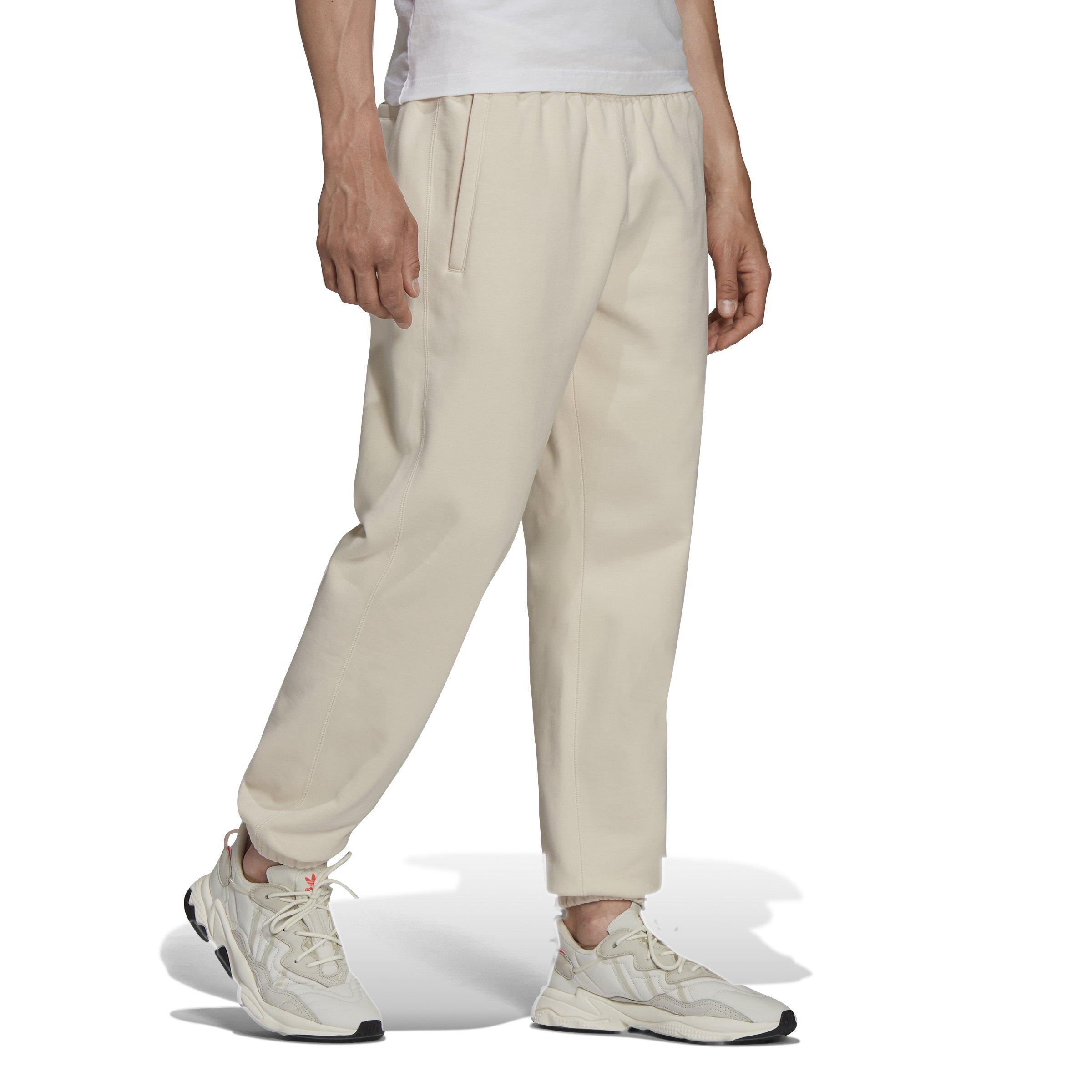 adidas Originals Men's Adicolor Trefoil Sweat Joggers - White - WHITE Thumbnail View 4