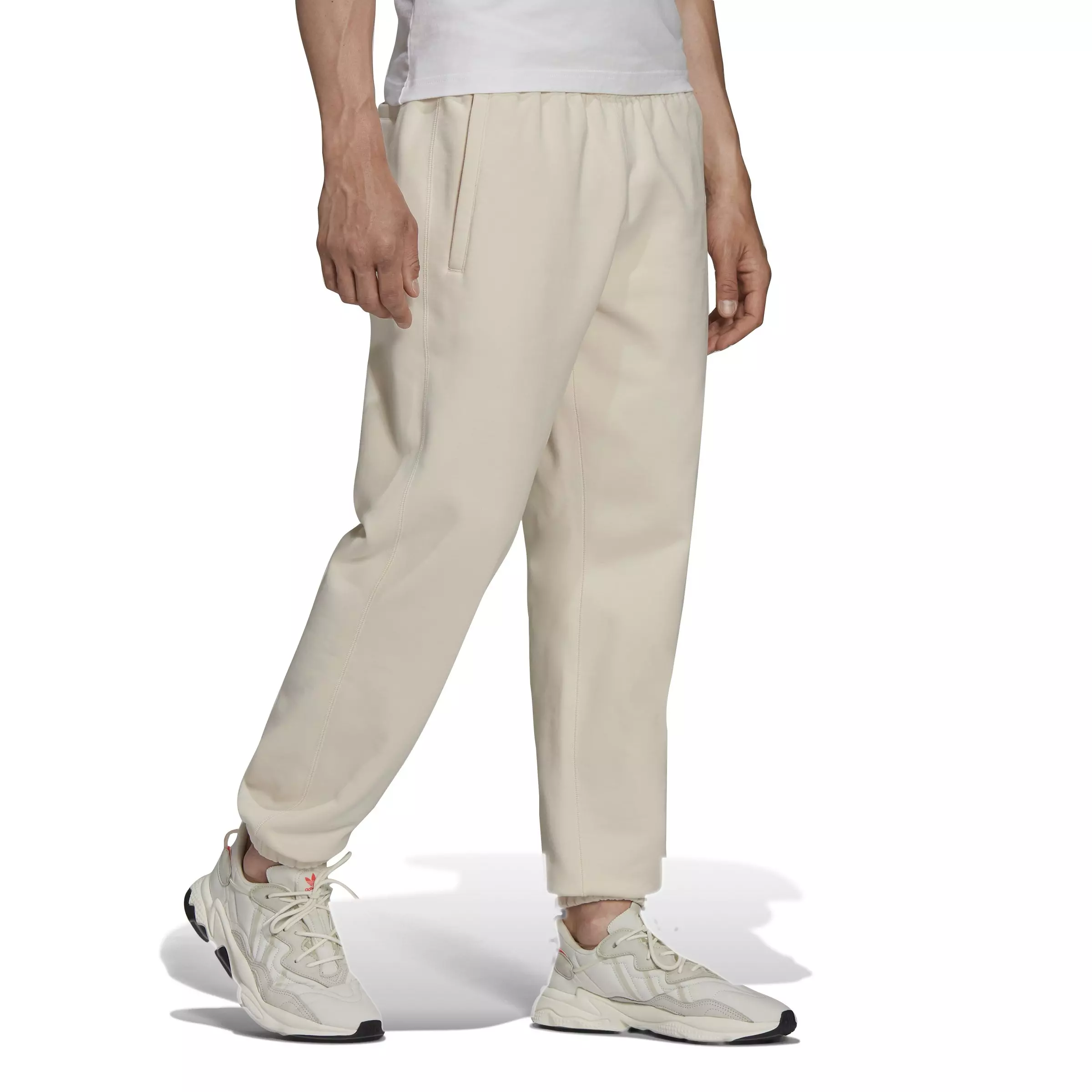 adidas Originals Men's Adicolor Trefoil Sweat Joggers - White - WHITE