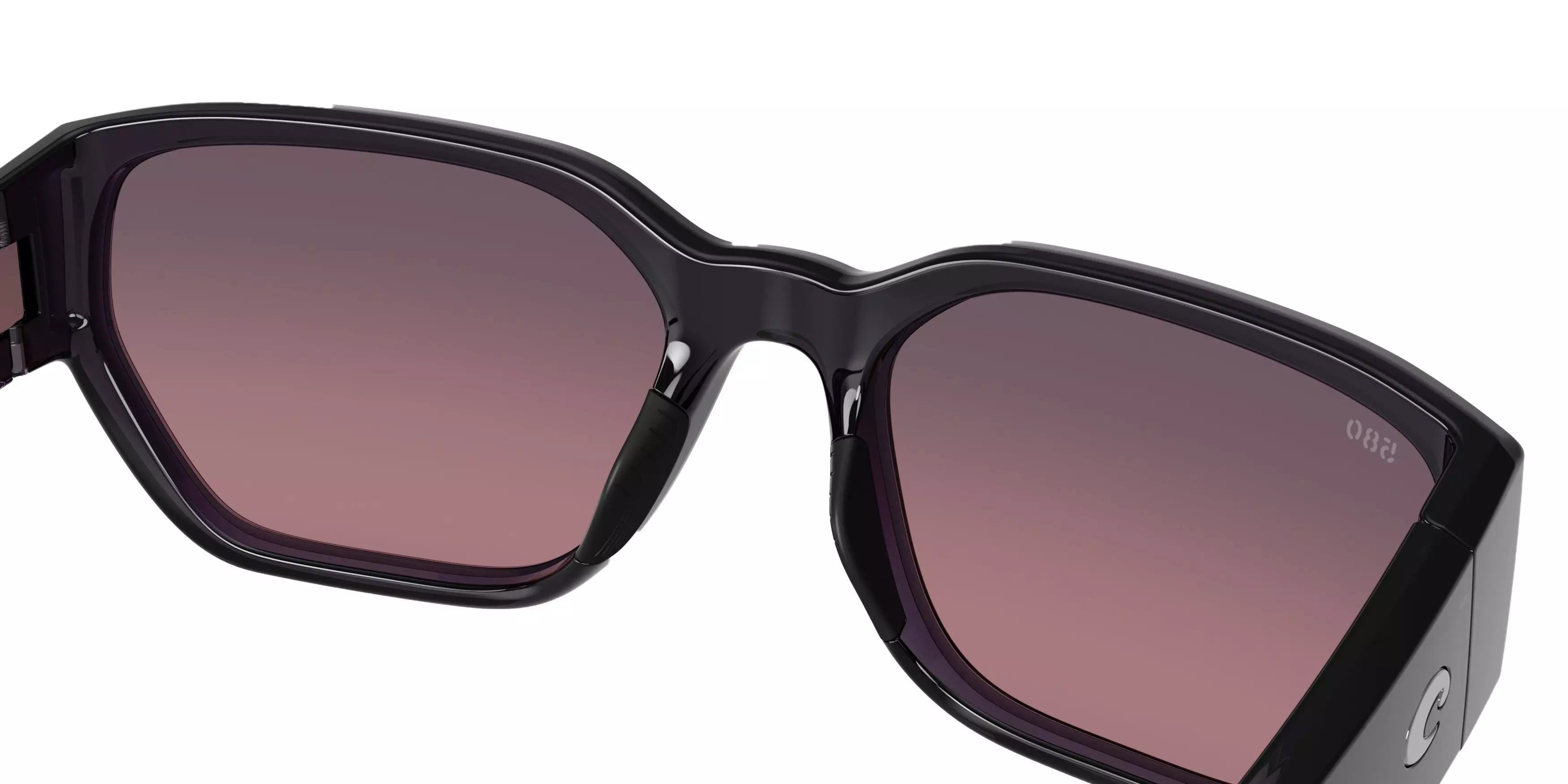 Costa Del Mar Clemente Rose Gradient 580G Polarized Sunglasses - Deep Purple - PURPLE/PINK
