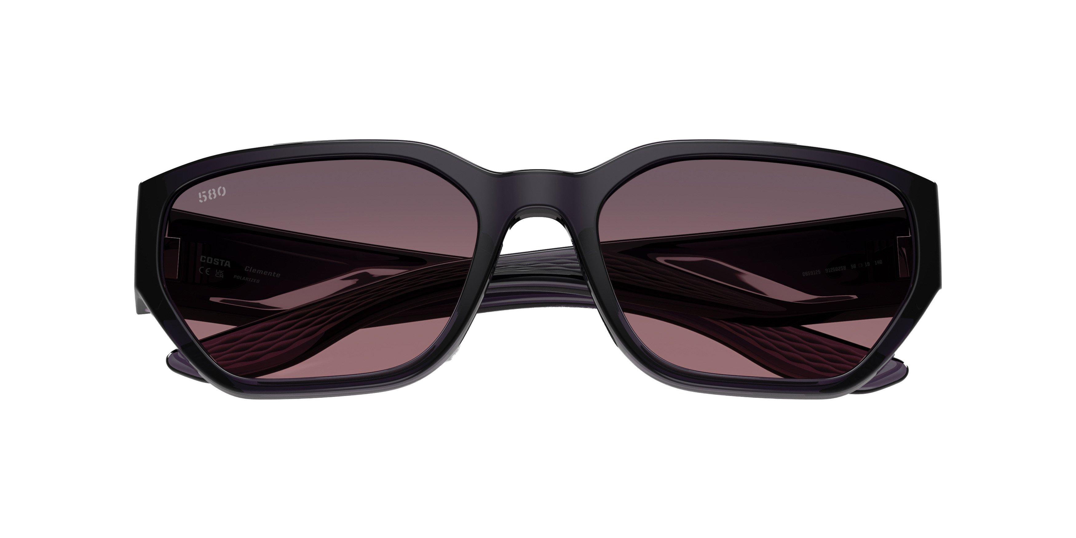 Costa Del Mar Clemente Rose Gradient 580G Polarized Sunglasses - Deep Purple - PURPLE/PINK Thumbnail View 7
