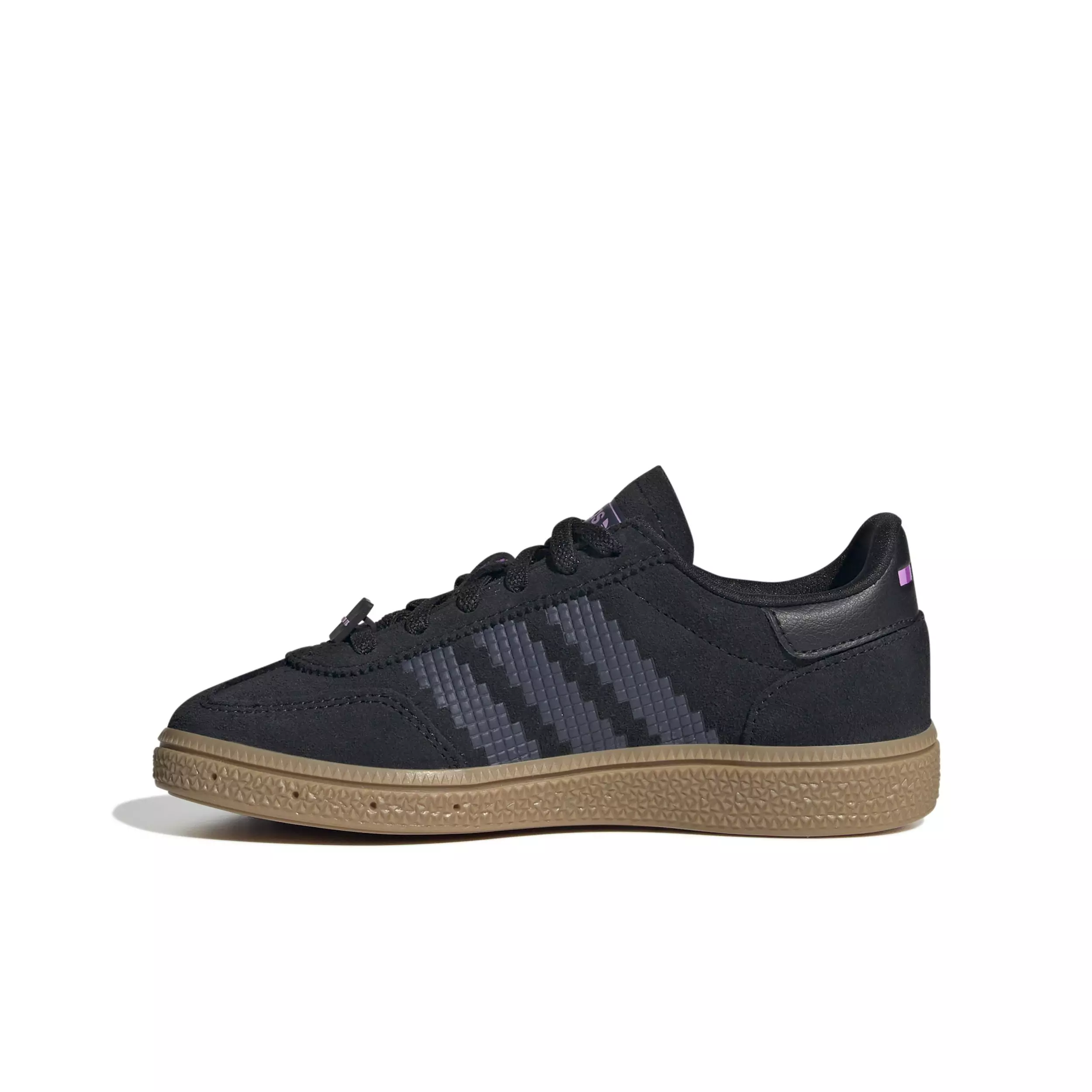 adidas Originals Handball Spezial Comfort Closure Minecraft "Core Black/Gum 4" Preschool Boys' Shoe - BLACK/GUM