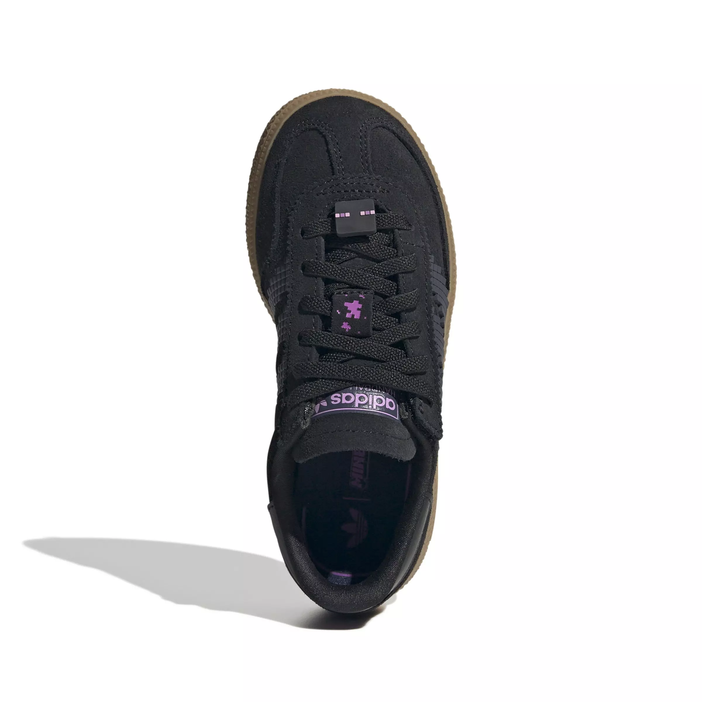 adidas Originals Handball Spezial Comfort Closure Minecraft "Core Black/Gum 4" Preschool Boys' Shoe - BLACK/GUM