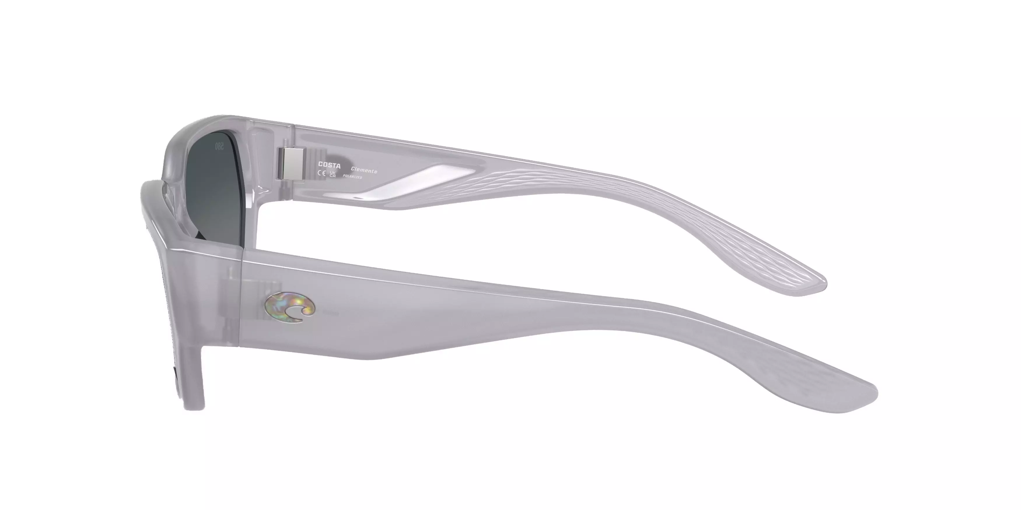 Costa Del Mar Clemente Grey Gradient 580G Polarized Sunglasses - Milky Violet - VIOLET