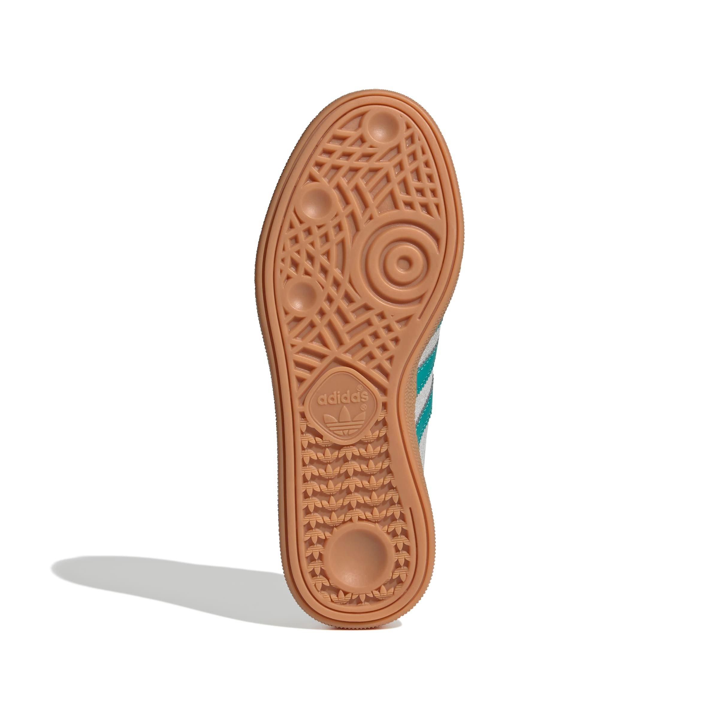 adidas Originals Handball Spezial Grade School Boys' "Grey Two/Pure Teal/Gum 2" Shoe
