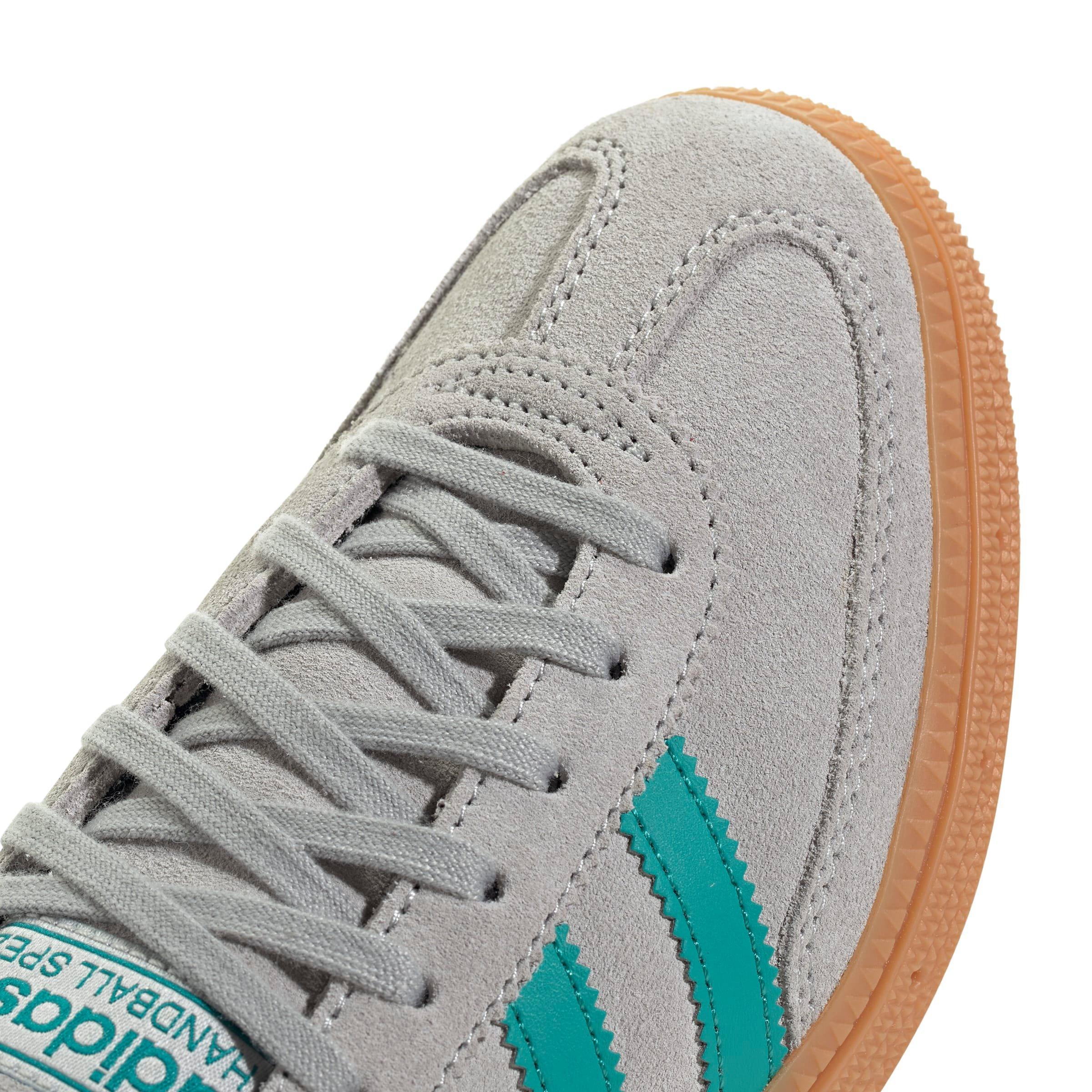 adidas Originals Handball Spezial Grade School Boys' "Grey Two/Pure Teal/Gum 2" Shoe