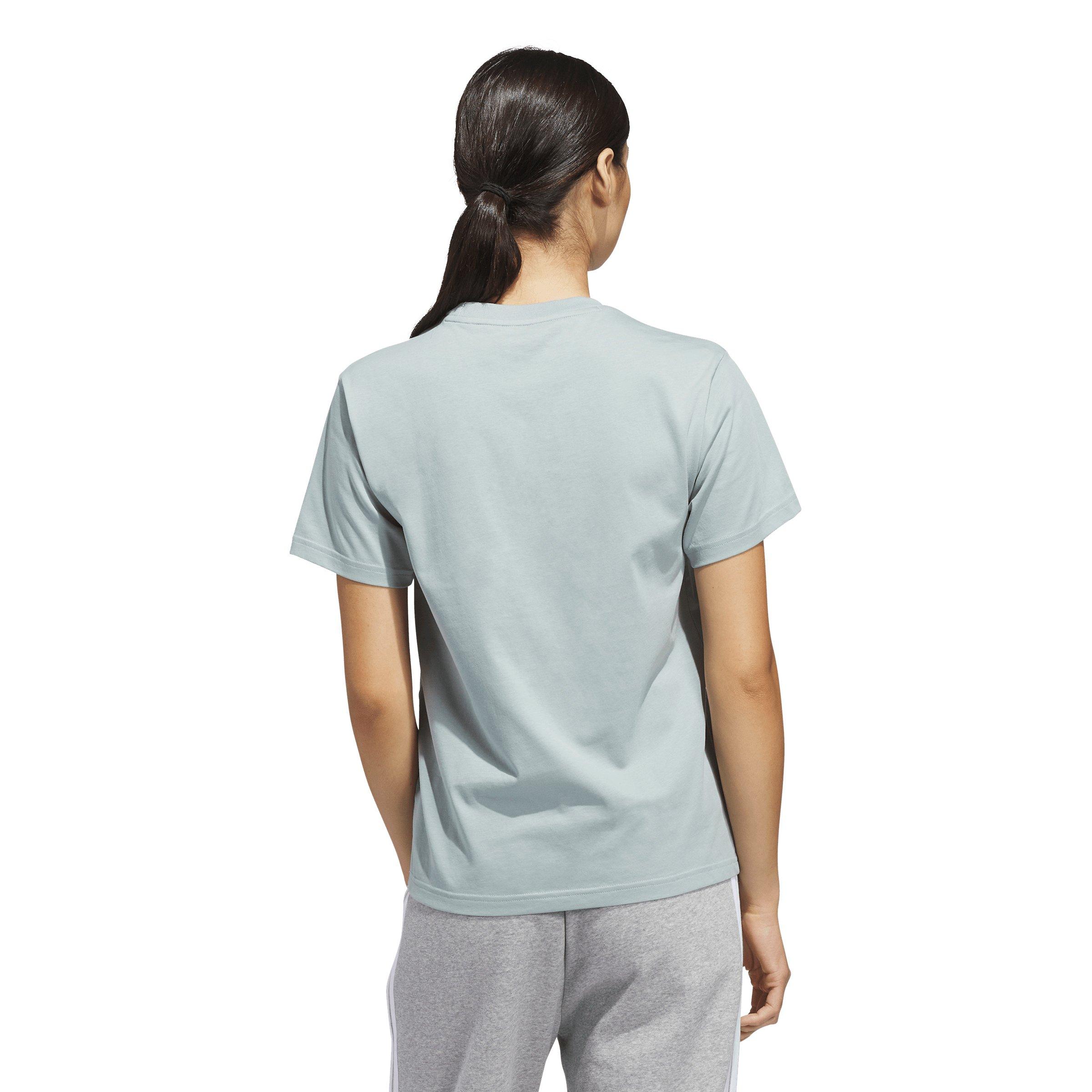 adidas Women's Seashell Logo Graphic T-Shirt - Sage Green - SAGE GREEN Thumbnail View 2